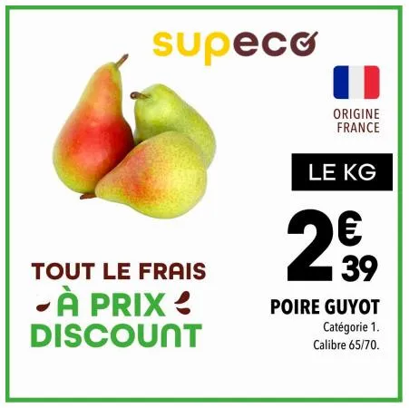 Fruits et Legumes de la Semaine