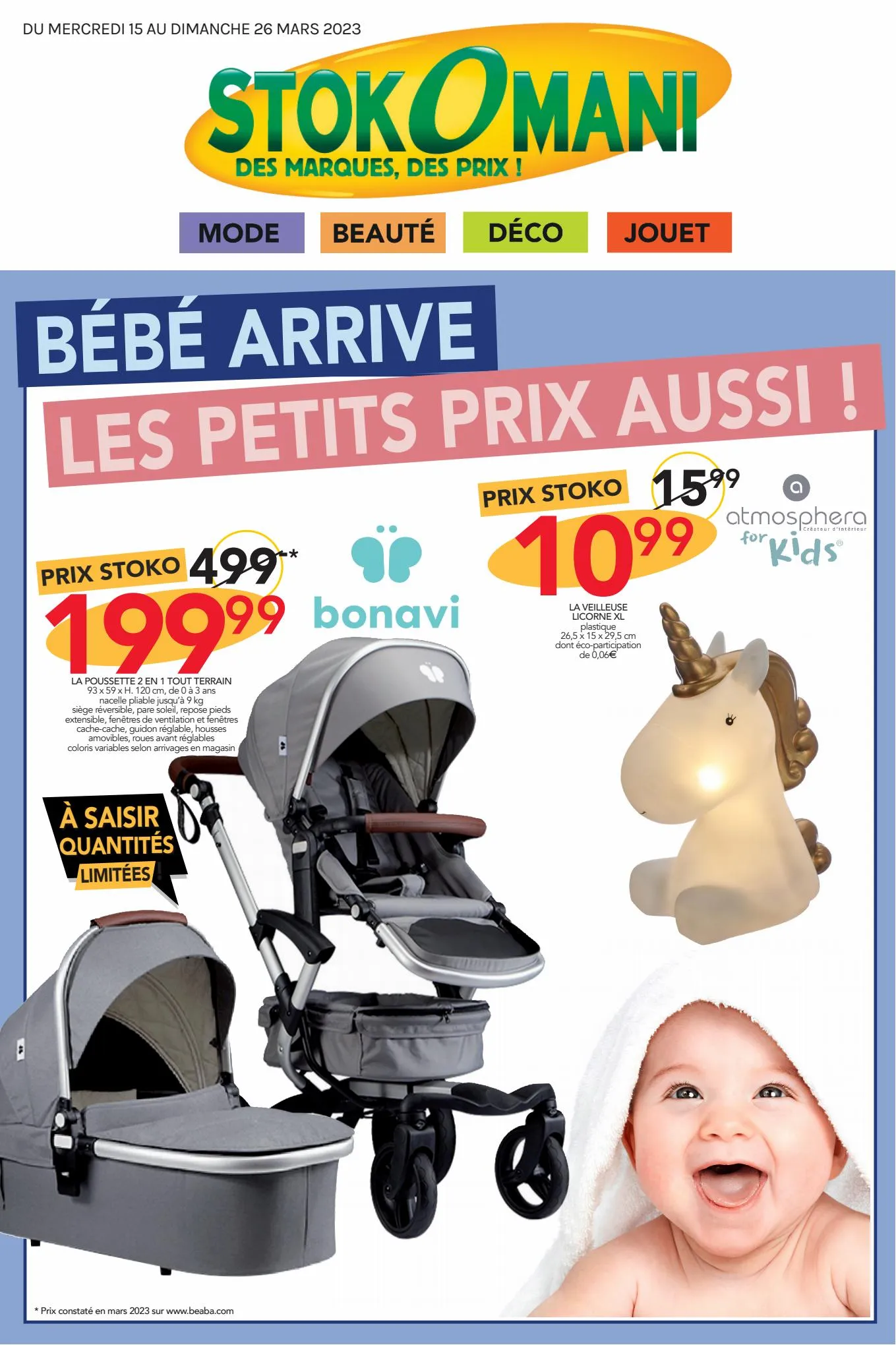Catalogue Bébé arrive les petits prix aussi !, page 00001