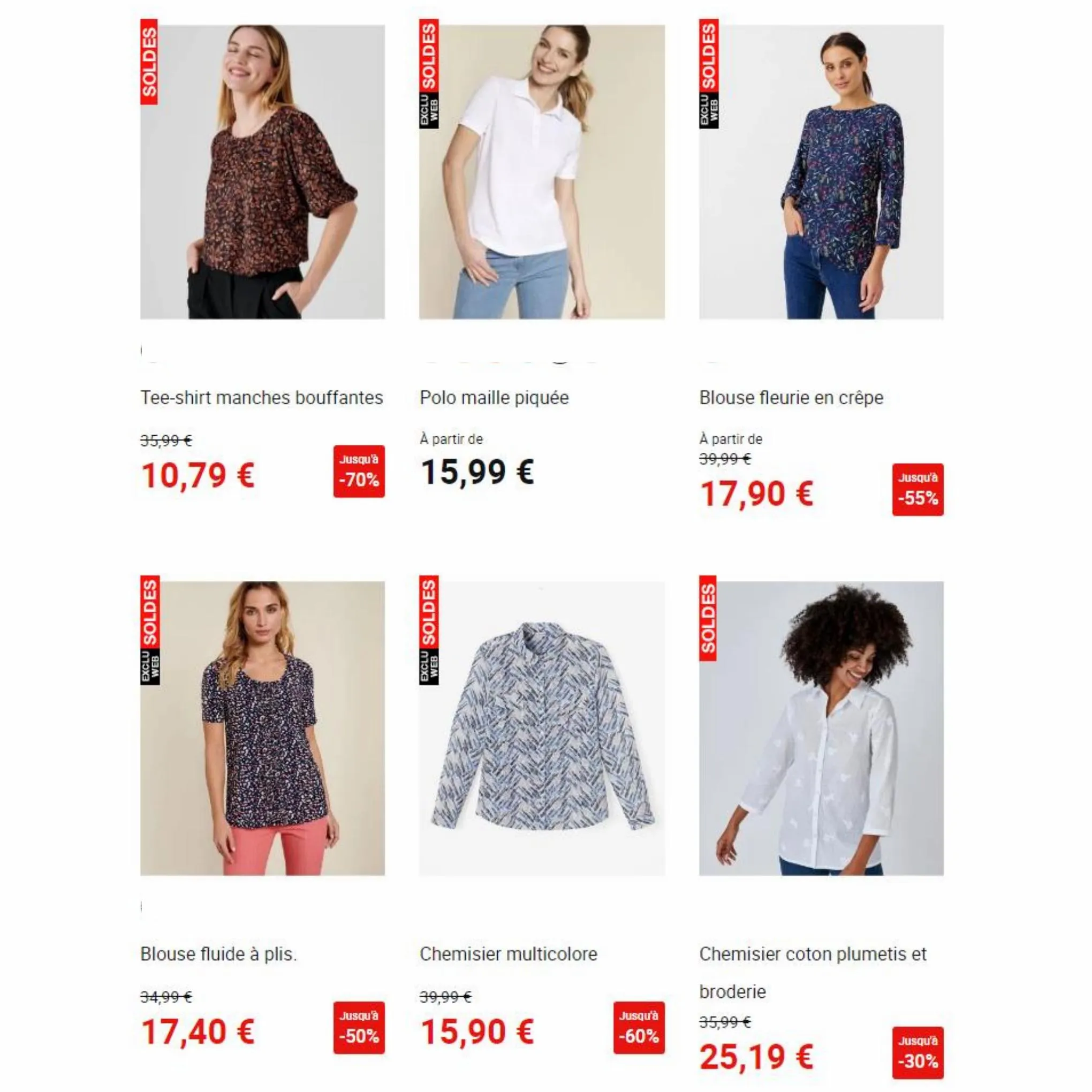 Catalogue Offre en T-shirts, chemises pour femmes, page 00008