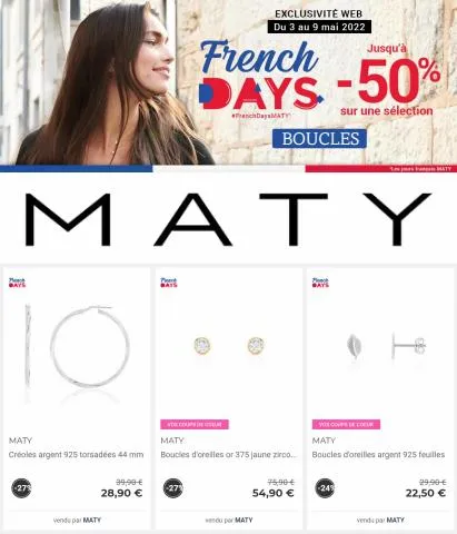 FRENCH DAYS -50% BOUCLES