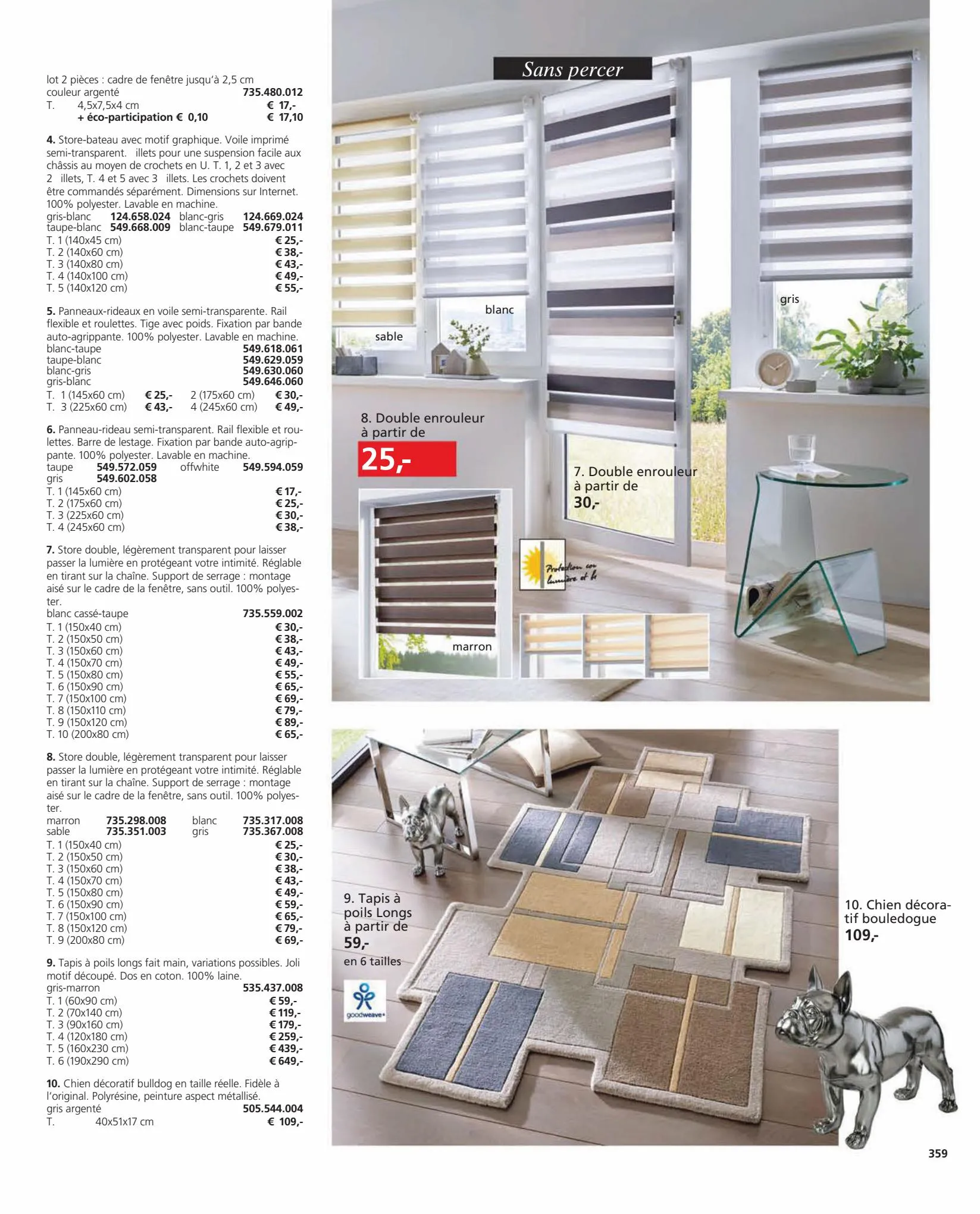 Catalogue Mode & Déco Automne Hiver 2022, page 00359