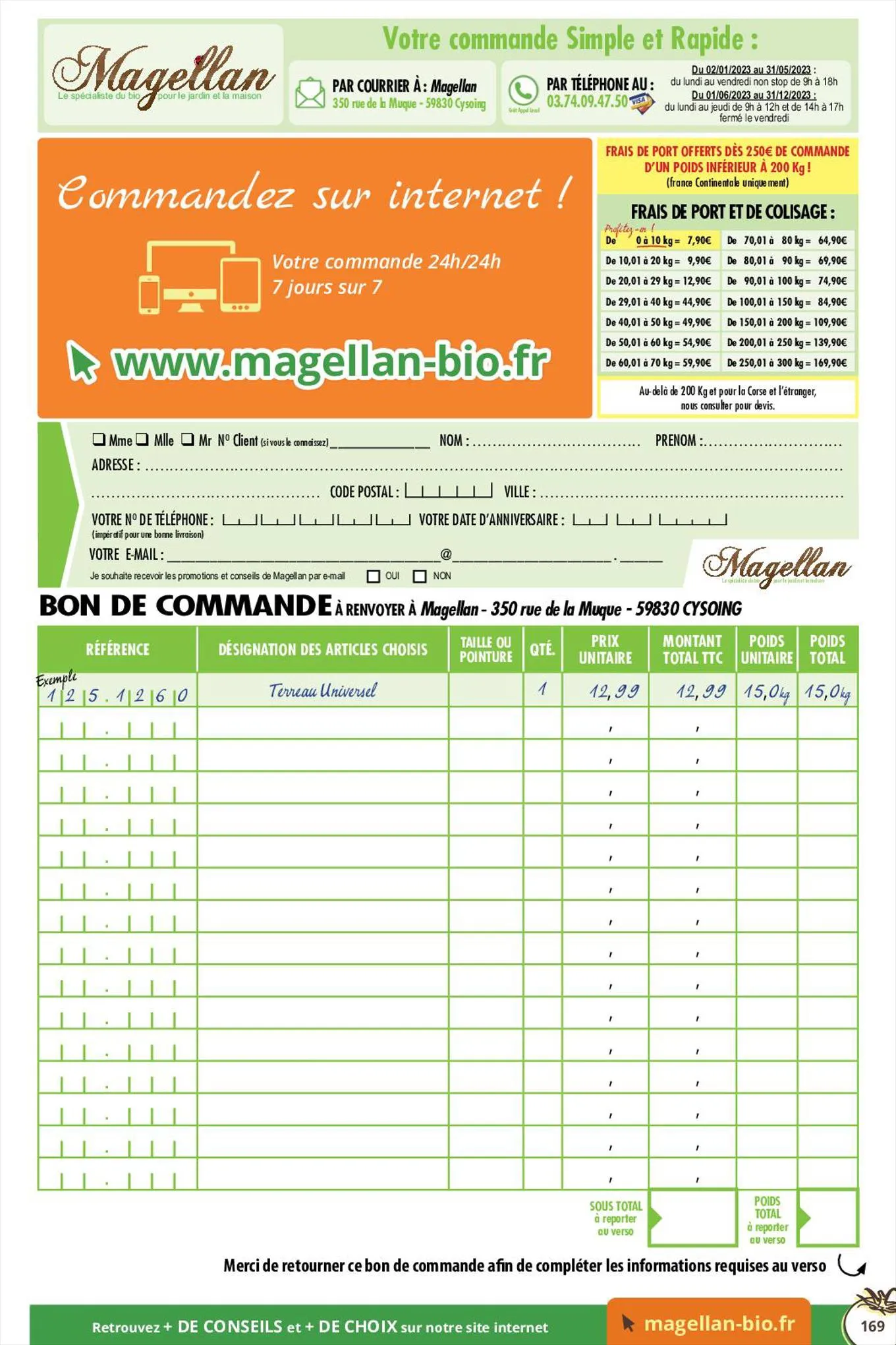 Catalogue Catalogue Magellan, page 00169