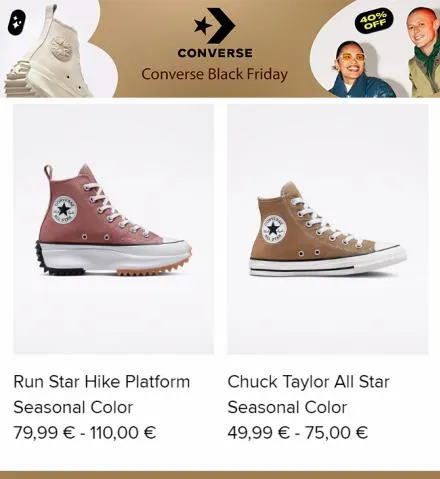 Ofertas Converse Black Friday