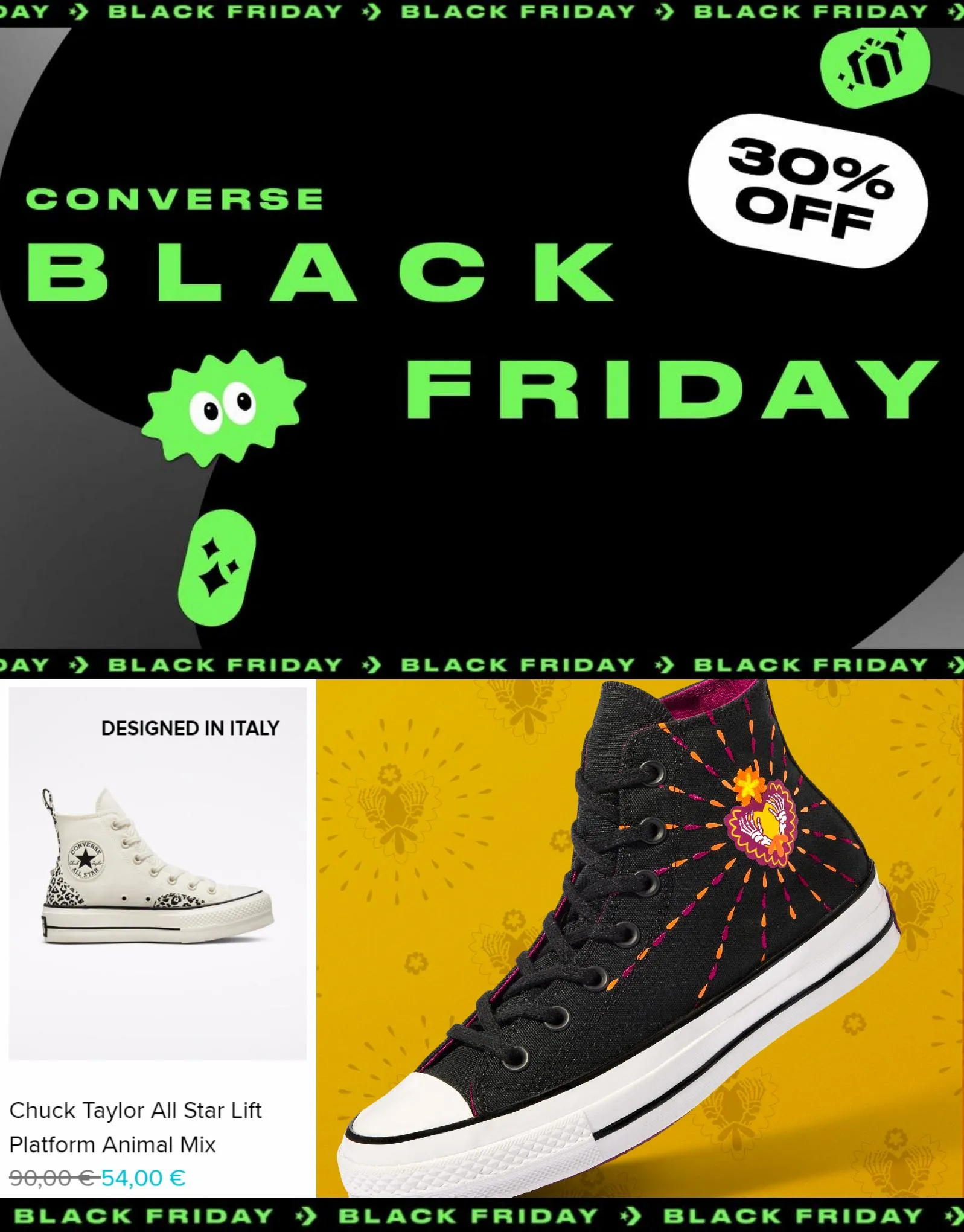 Catalogue Converse Black Friday 30% Off, page 00001