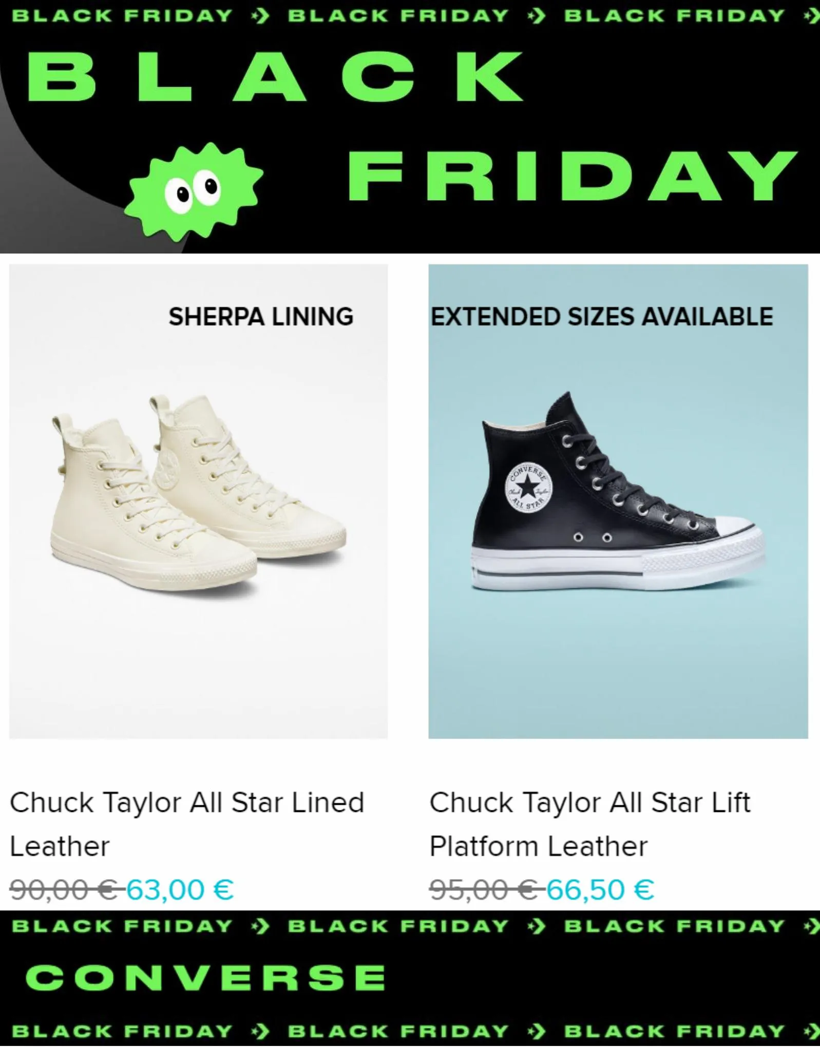 Catalogue Converse Black Friday 30% Off, page 00003