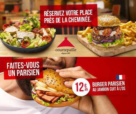 Promos de Restaurants à Nice | Faites-vous un parisien sur Courtepaille | 24/06/2022 - 15/07/2022