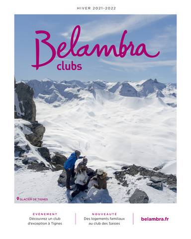 Catalogue Belambra | Catalogue Hiver 2022 | 10/08/2021 - 31/12/2022