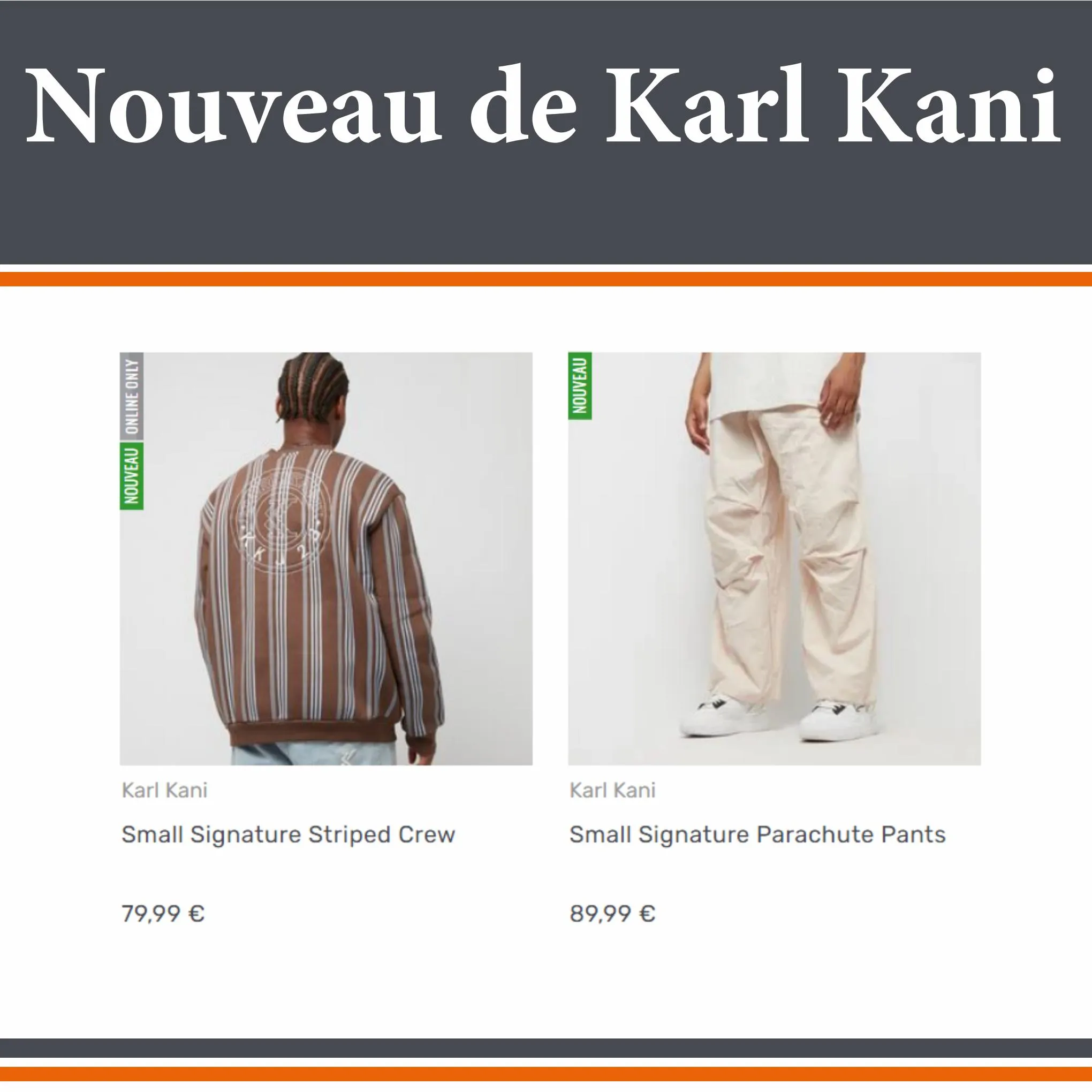 Catalogue Snipes Nouveau de Karl Kani, page 00005