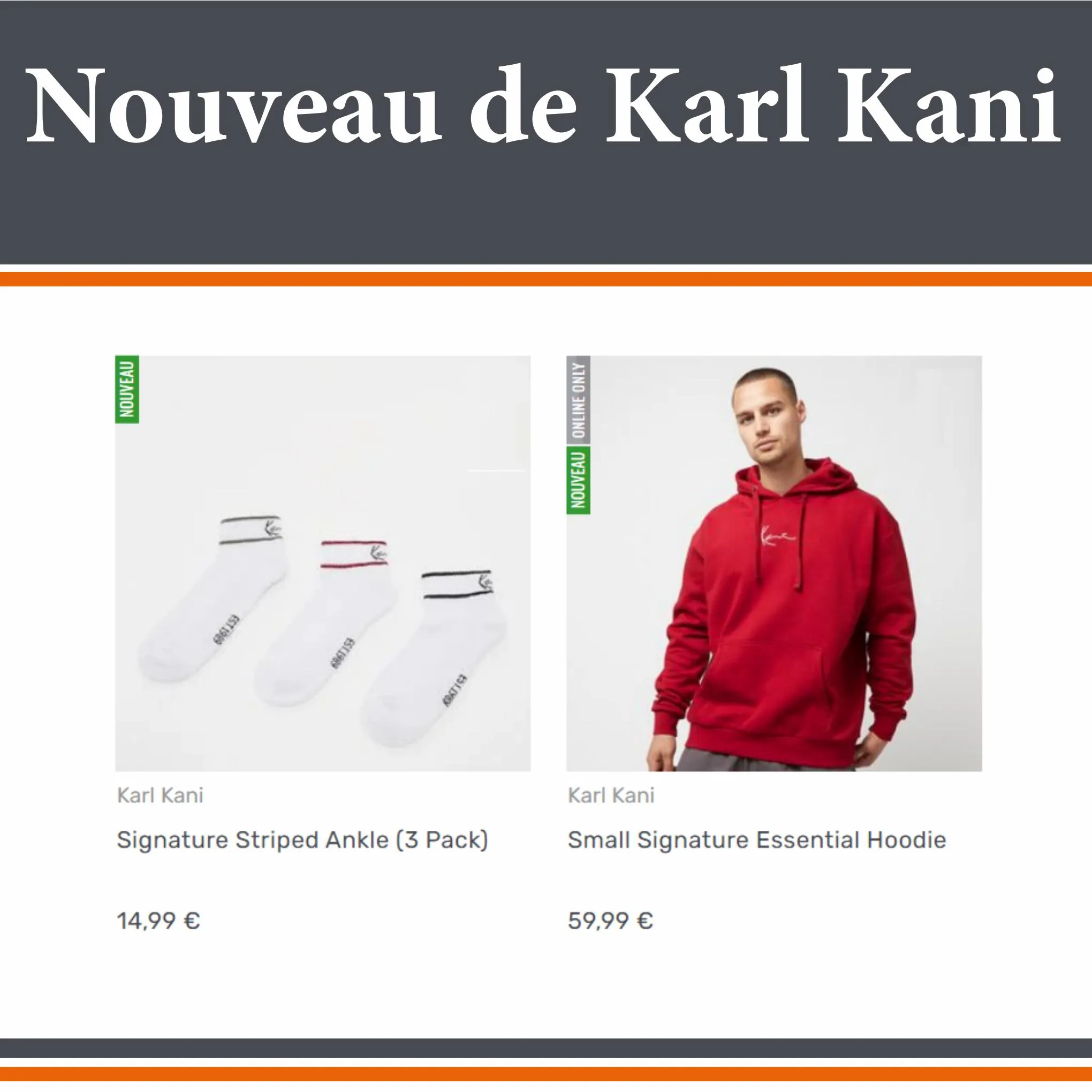 Catalogue Snipes Nouveau de Karl Kani, page 00007