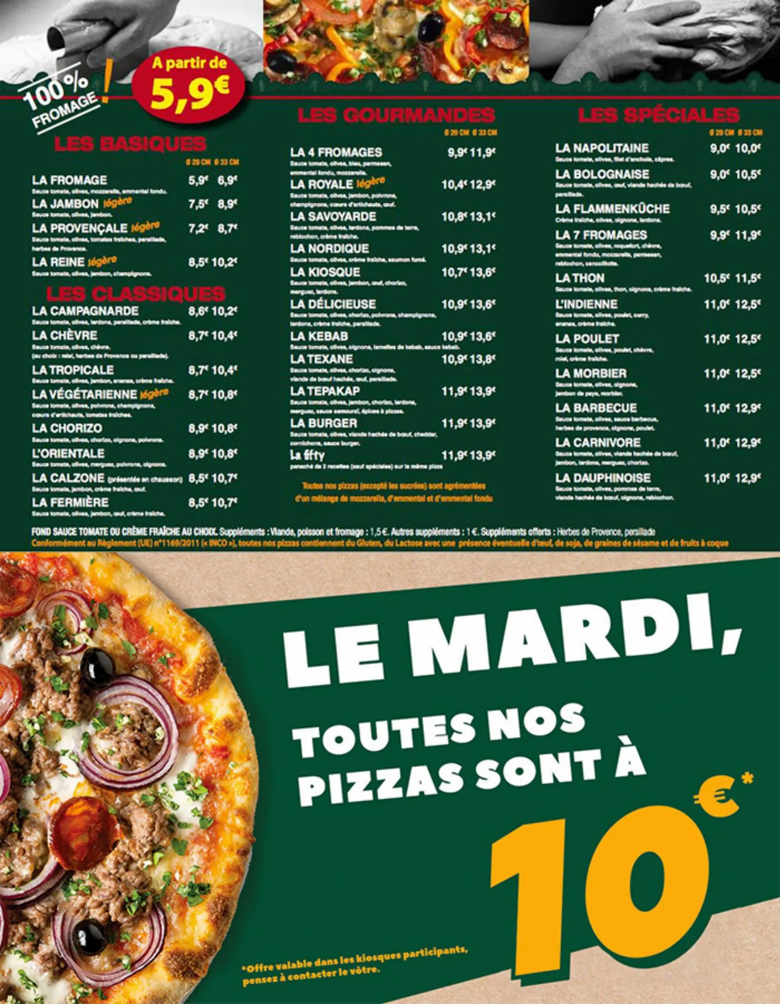 Catalogue Le Kiosque A Pizza menu, page 00003