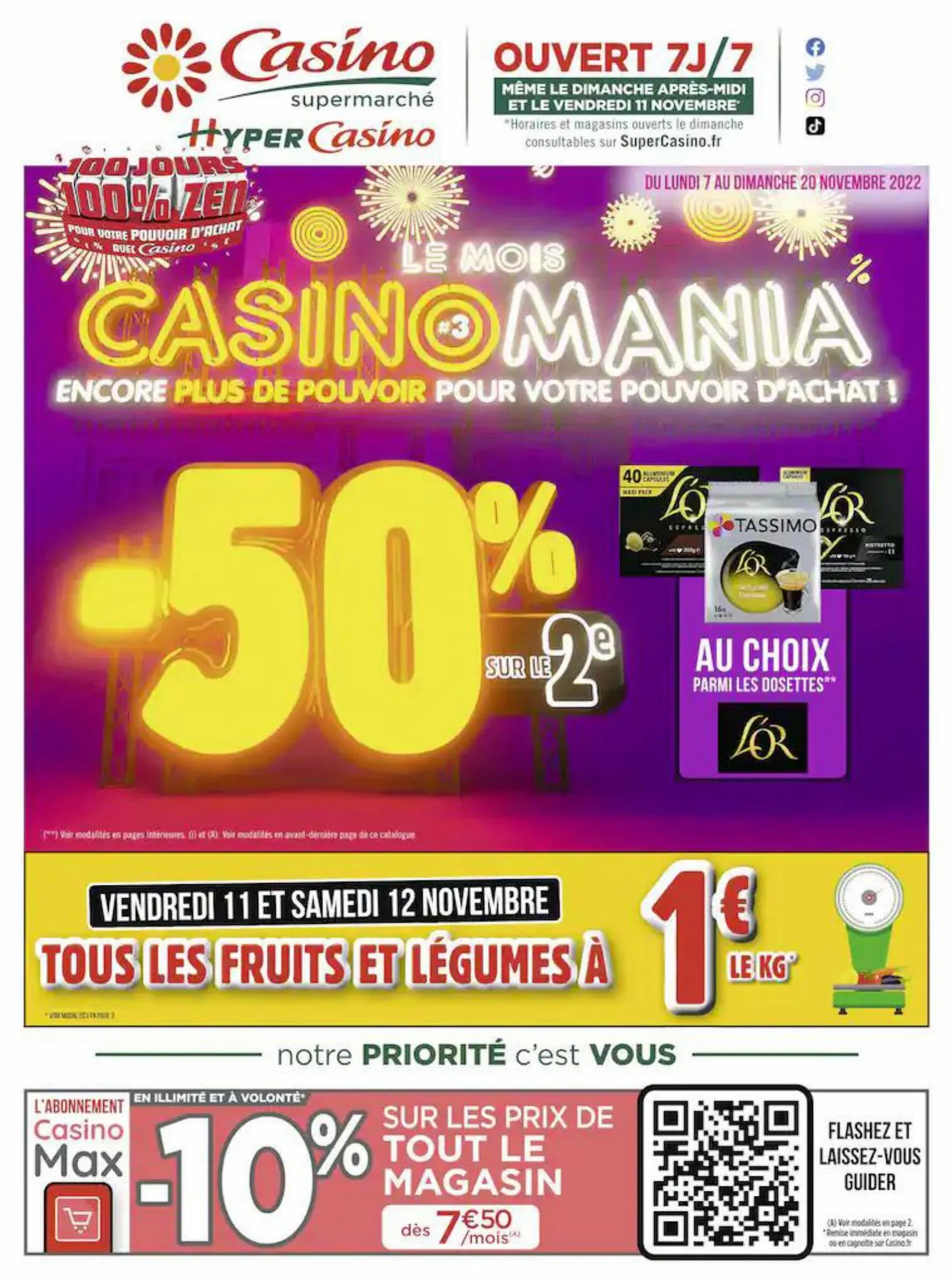 Catalogue Hypermarché Casino PROMOS, page 00001