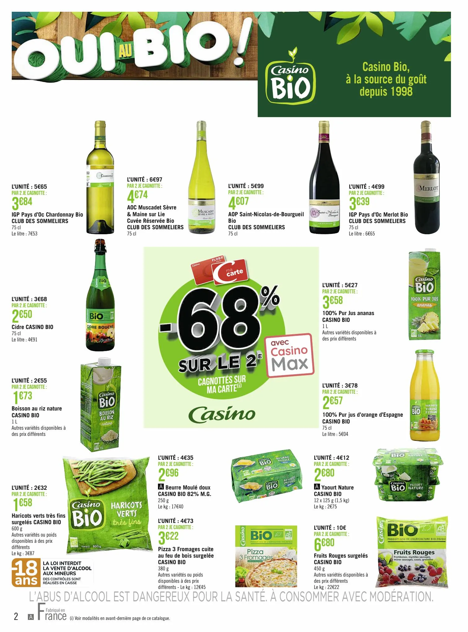 Catalogue OUI AU BIO !, page 00002