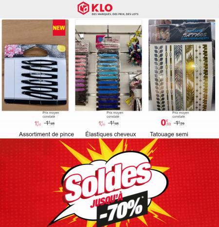 Catalogue KLO | Soldes jusqu'à -70% | 28/06/2022 - 12/07/2022