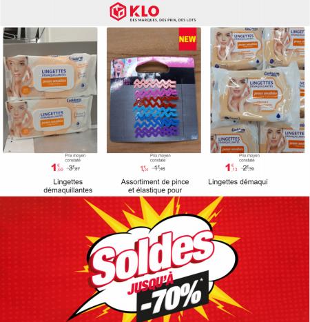Catalogue KLO | Soldes jusqu'à -70% | 28/06/2022 - 12/07/2022