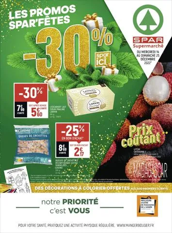 Les promos Spar'fêtes