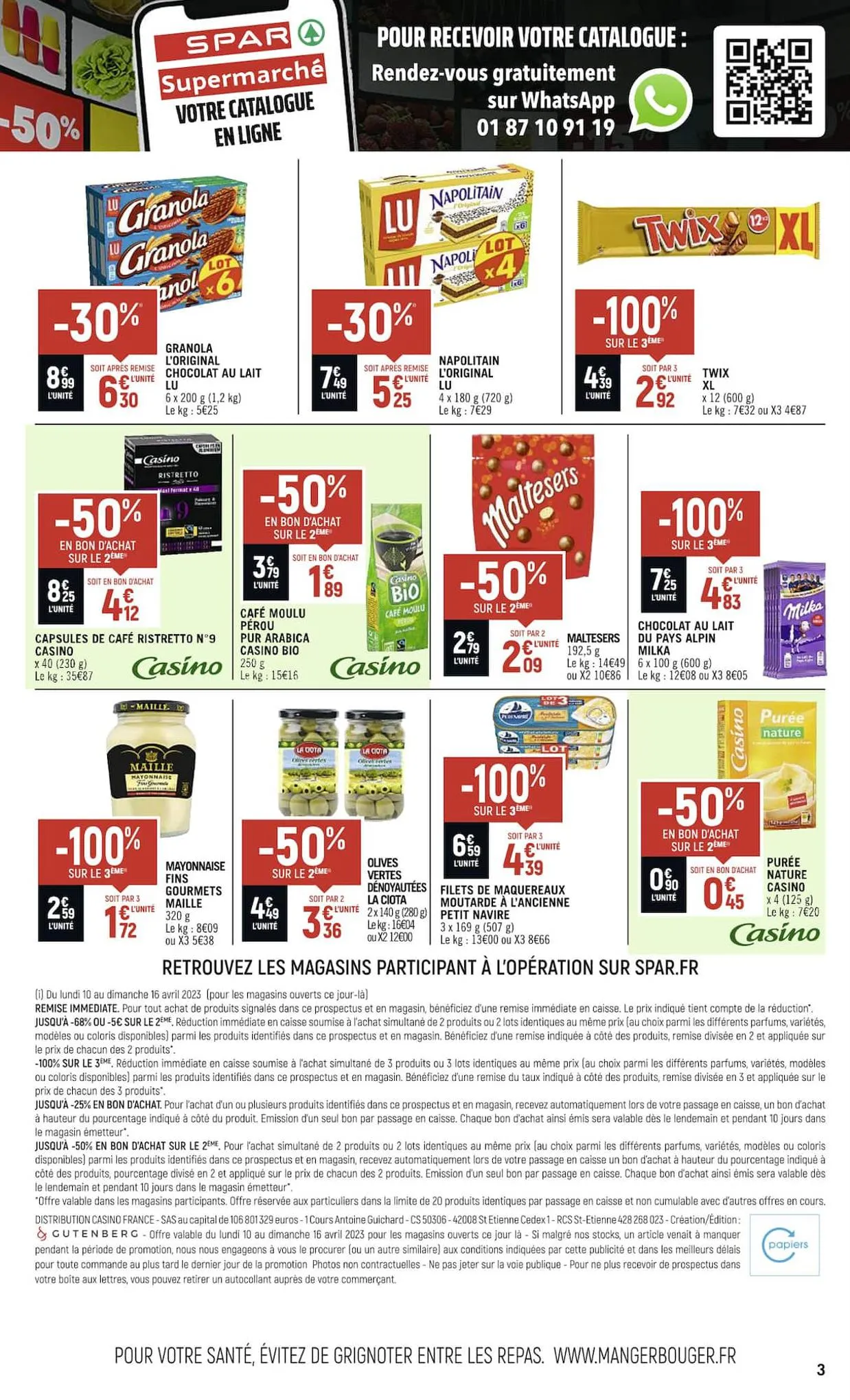 Catalogue SPAR Supermarché, page 00003