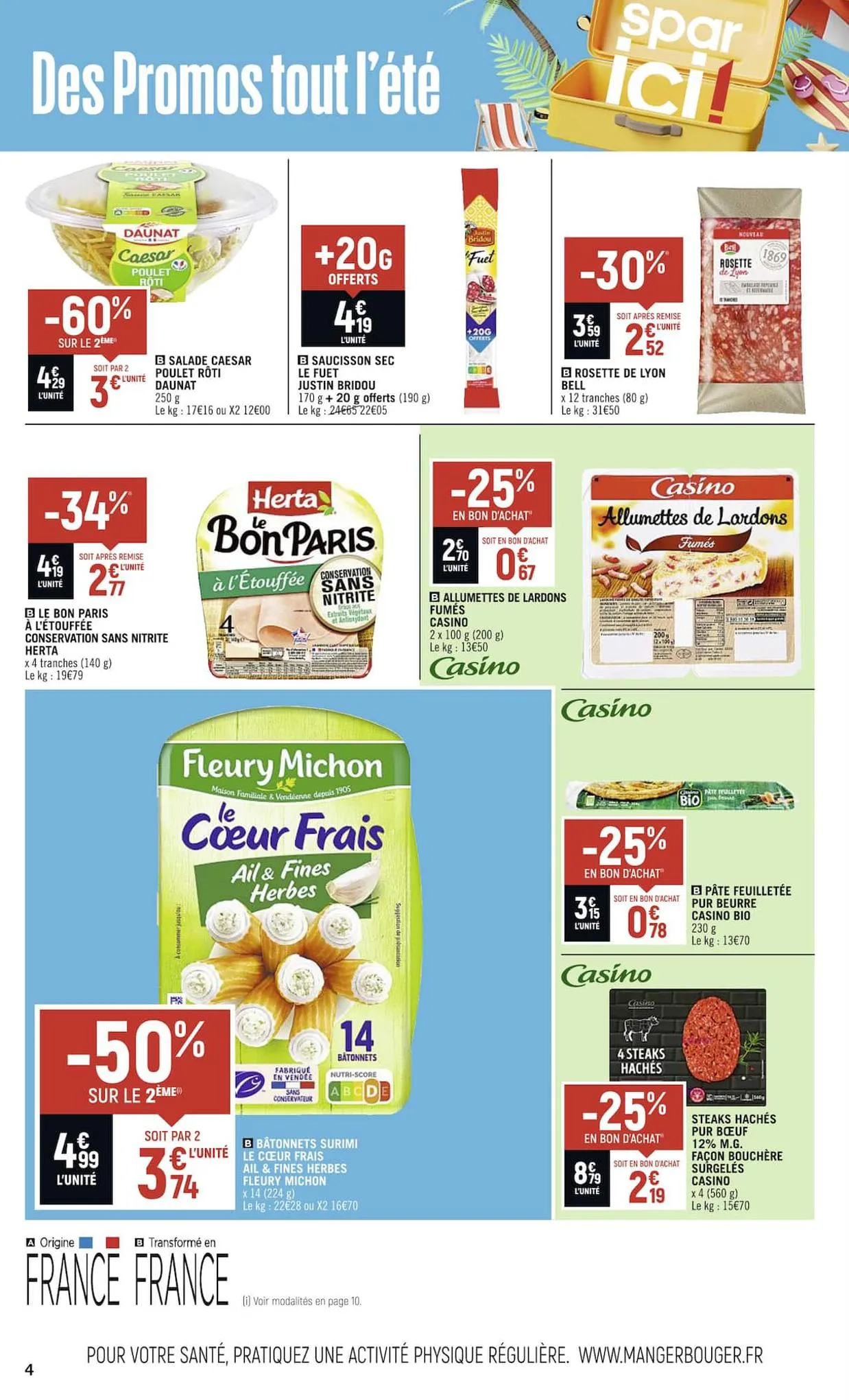 Catalogue LES PROMOS DE L'ÉTÉ SPAR ICI !, page 00004