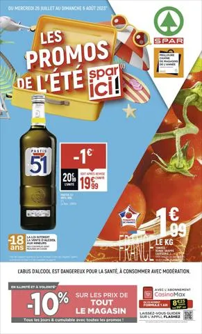 LES PROMOS DE L'ÉTÉ SPAR ICI !