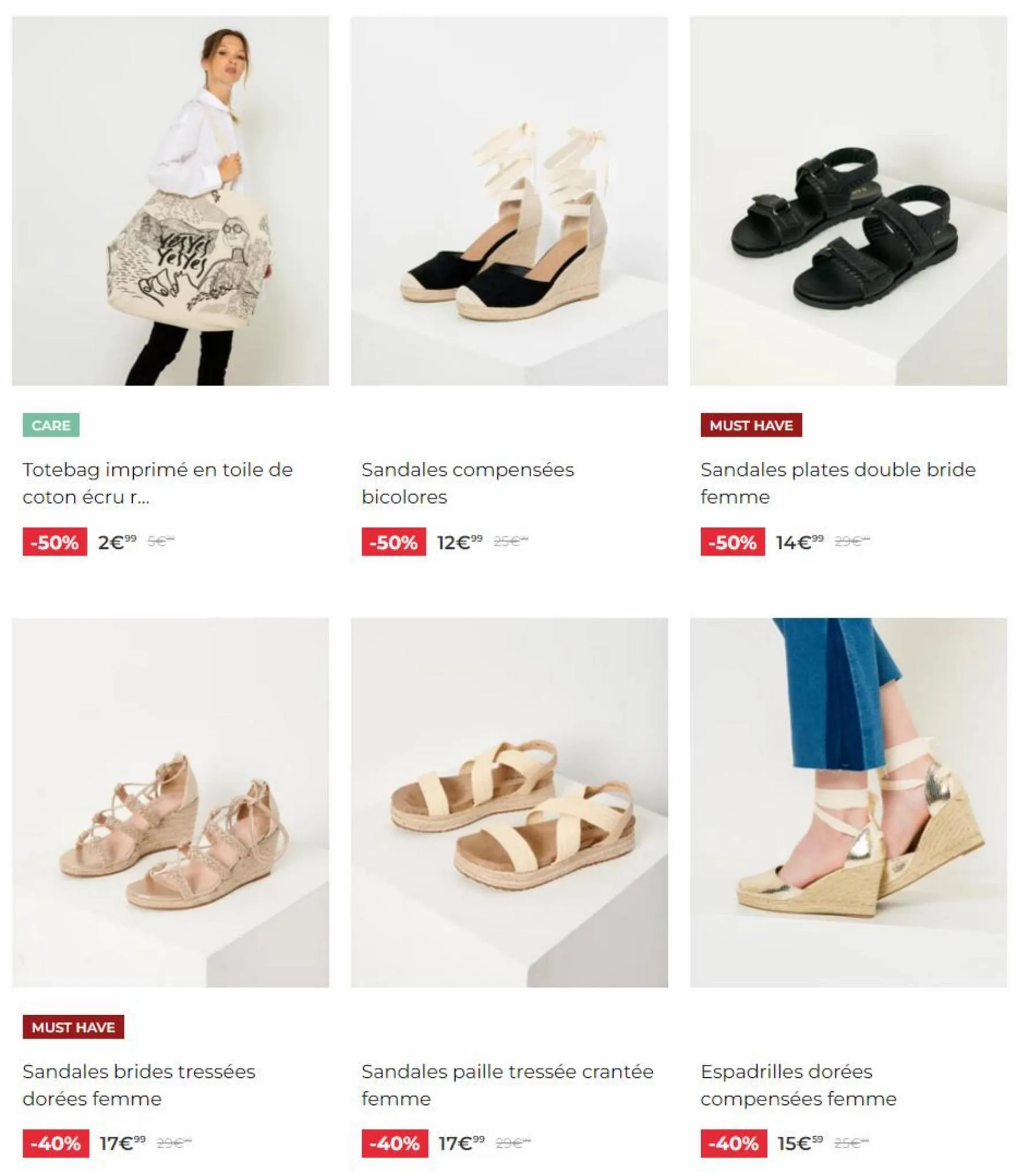 Catalogue Les Soldes Chaussures Sacs, page 00002