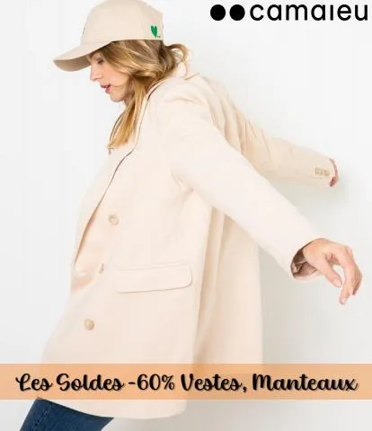 Les Soldes -60% Vestes, Manteaux