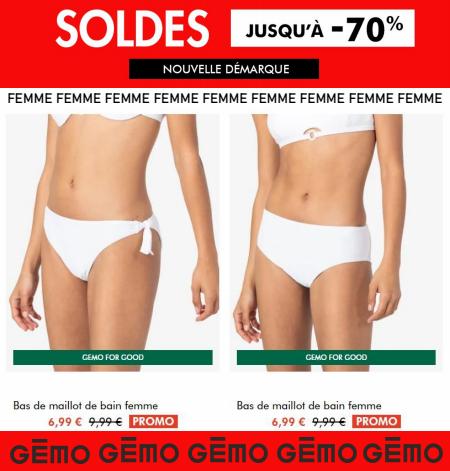Catalogue Gémo à Nice | SOLDES FEMME GEMO | 03/07/2022 - 19/07/2022