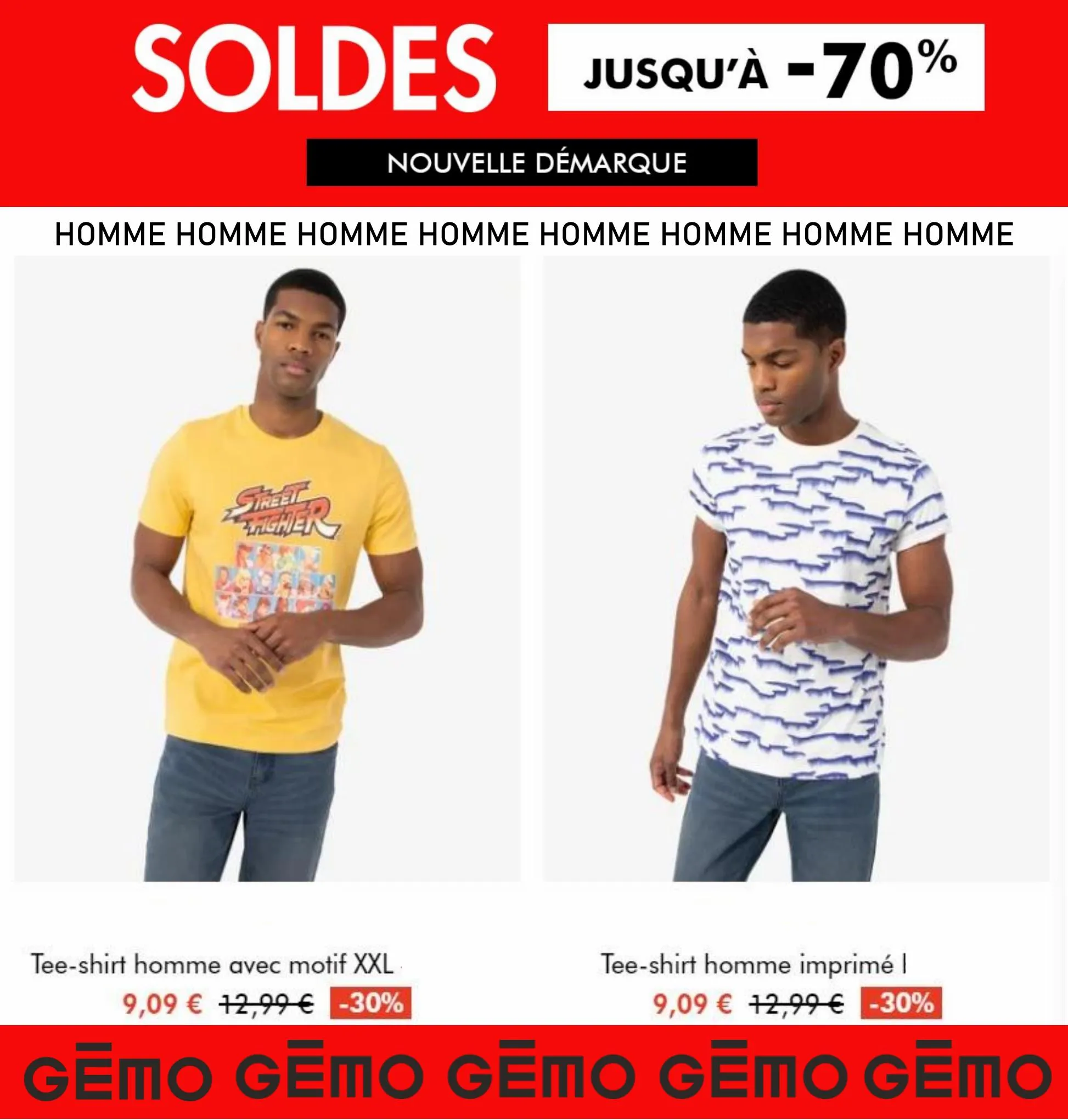 Catalogue SOLDES HOMME GEMO, page 00001