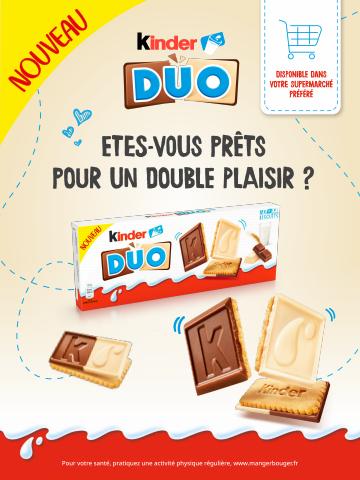 Catalogue Kinder à Gap | NOUVEAU Kinder Duo, le biscuit à partager !. | 16/05/2022 - 29/05/2022