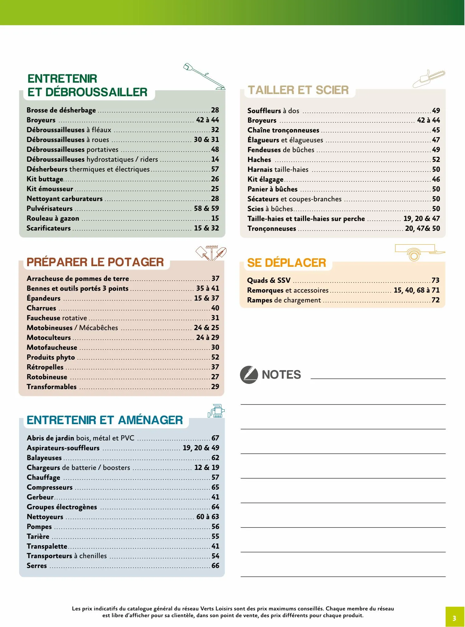 Catalogue Catalogue Verts Loisirs 2023, page 00003