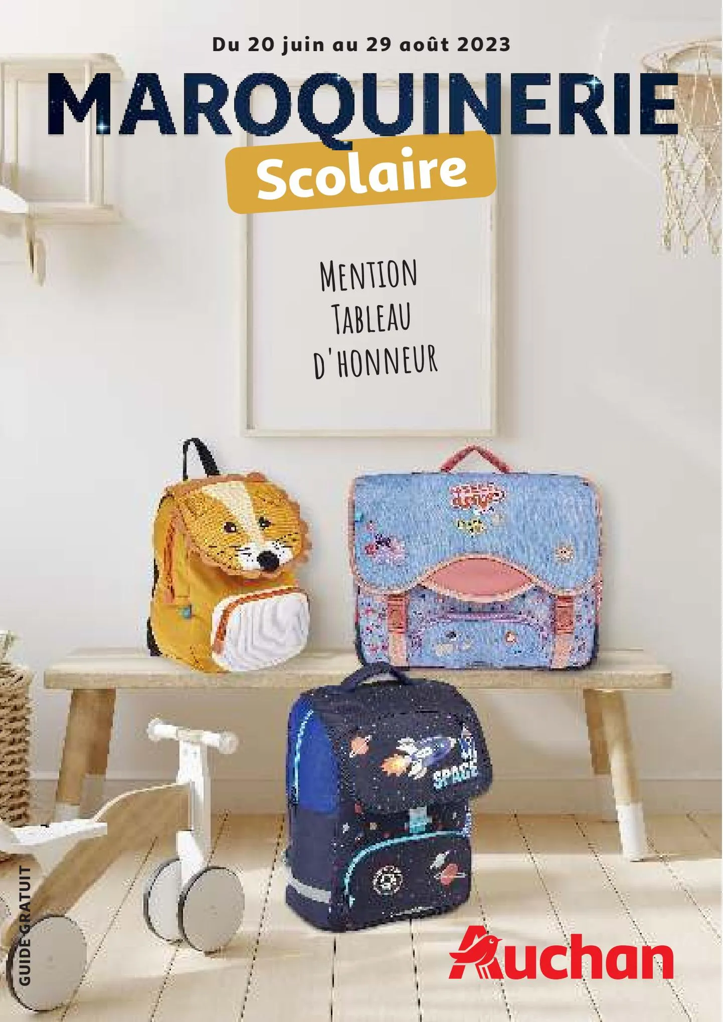 Catalogue La maroquinerie scolaire - la rentrée Auchan à prix minus, page 00001