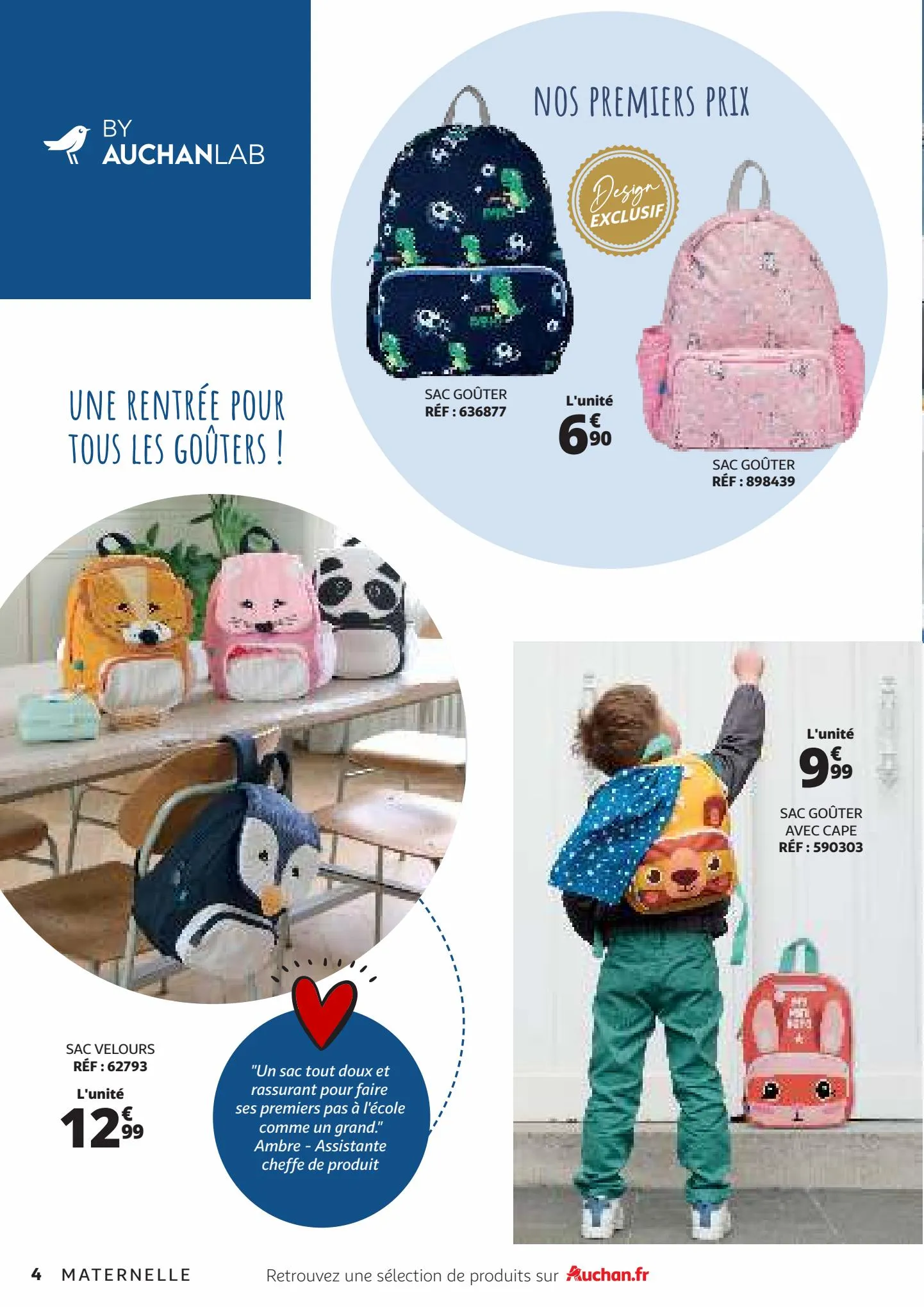 Catalogue La maroquinerie scolaire - la rentrée Auchan à prix minus, page 00004