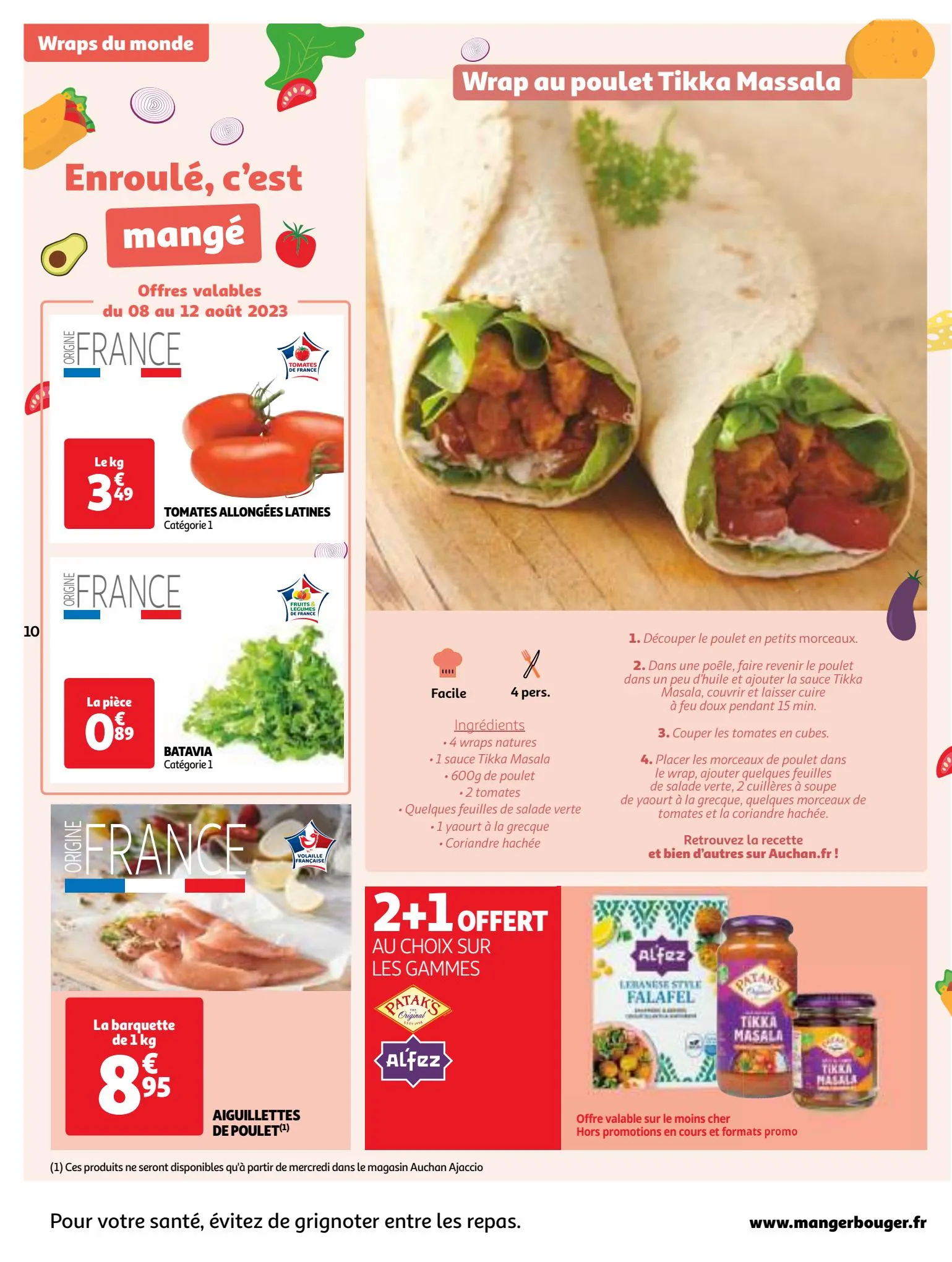 Catalogue Des recettes de wraps à vous faire craquer !, page 00010