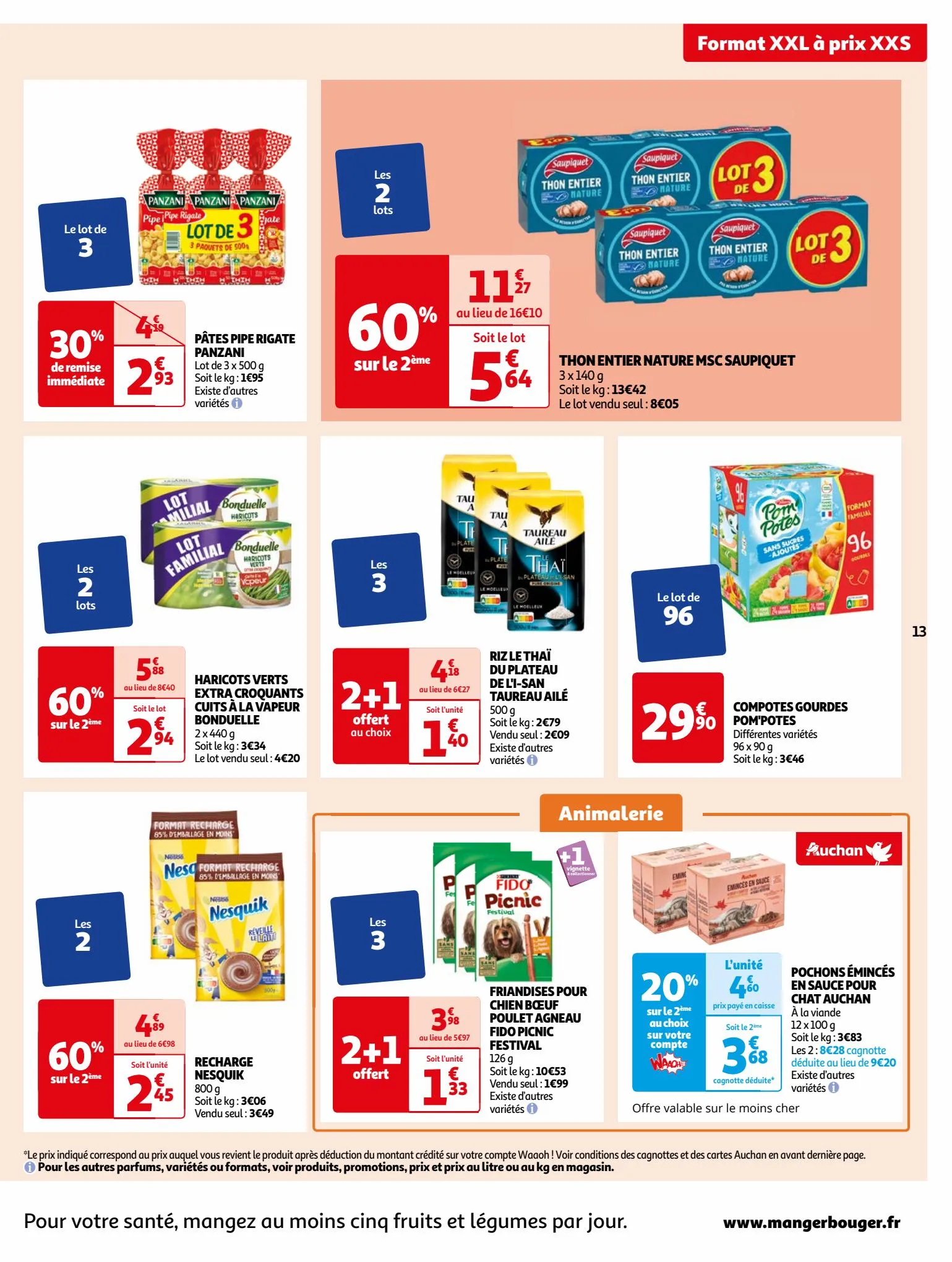 Catalogue Format XXL à prix XXS dans votre supermarché, page 00013