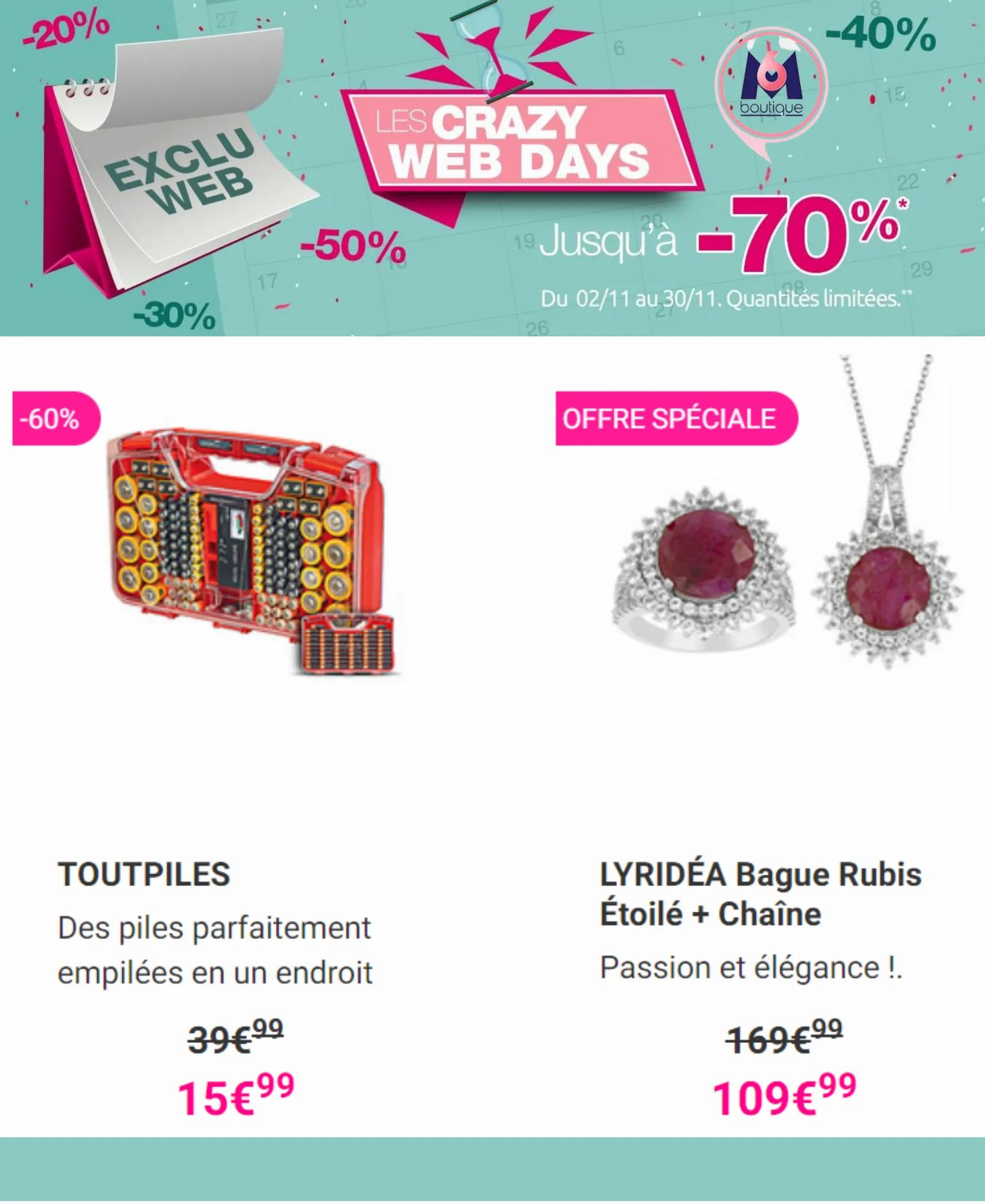Catalogue Les Crazy Web Deals, page 00002