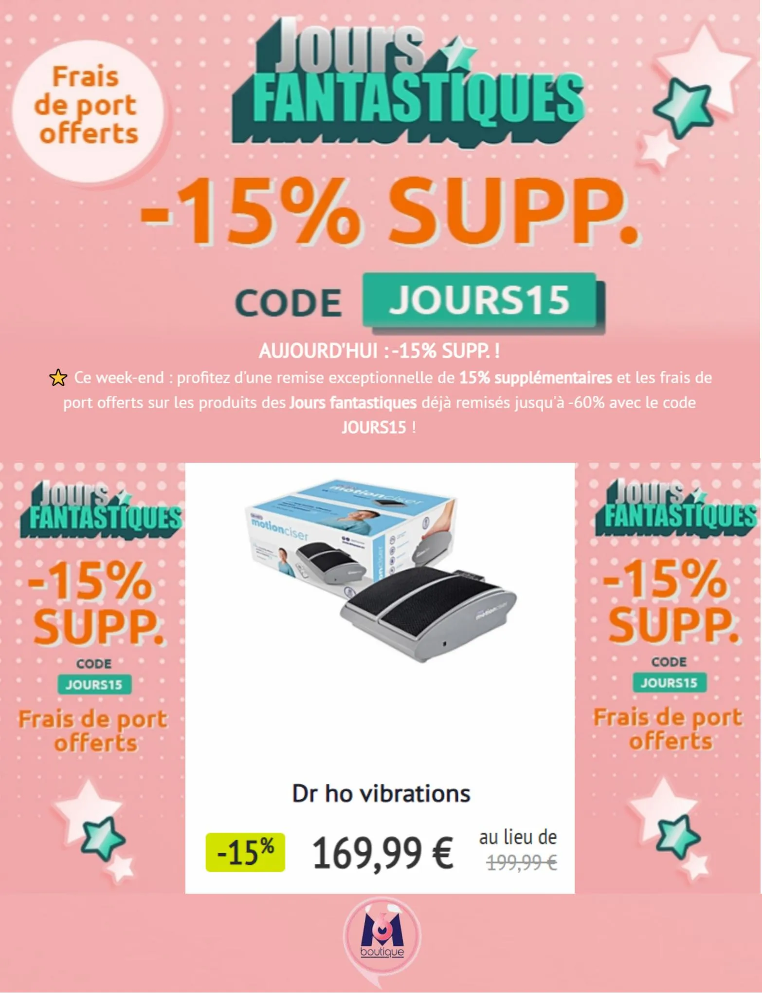 Catalogue Jours Fantastiques -15% Supp. Code JOURS15, page 00001