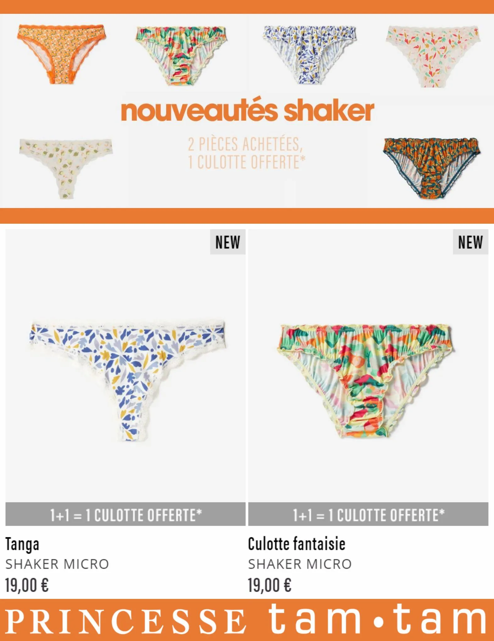 Catalogue Nouveautés Shaker | 1+1 Culotte Offerte, page 00004