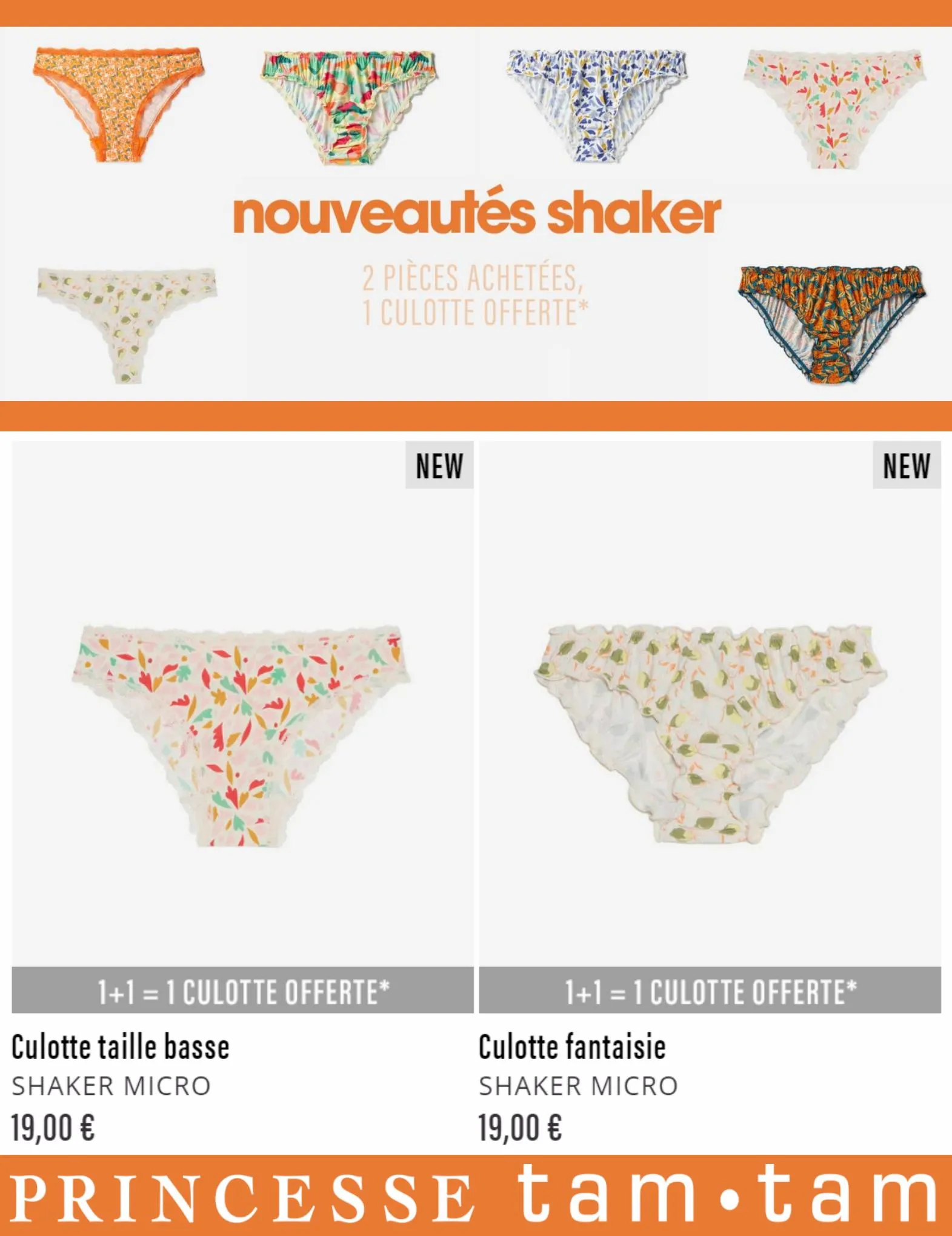 Catalogue Nouveautés Shaker | 1+1 Culotte Offerte, page 00006