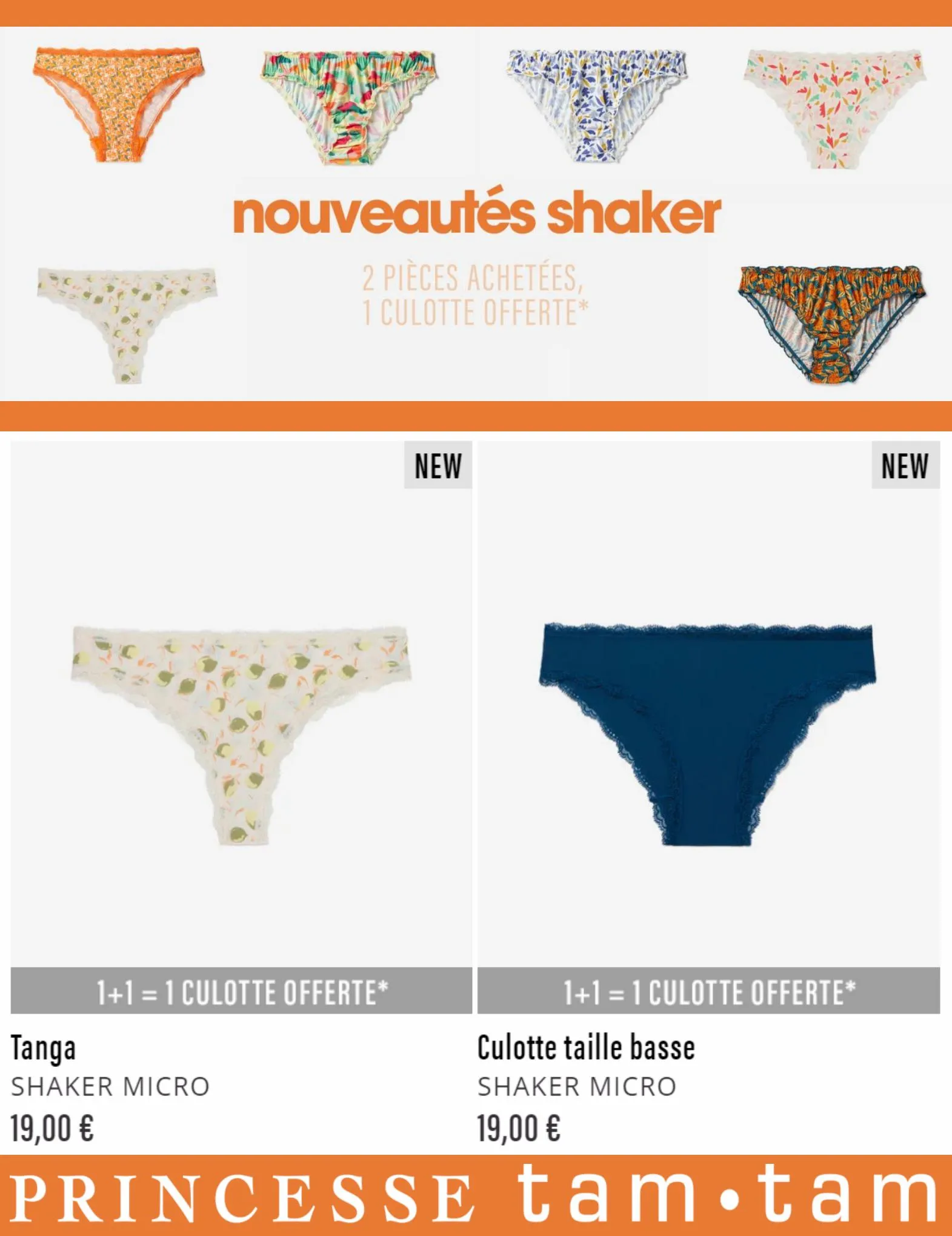 Catalogue Nouveautés Shaker | 1+1 Culotte Offerte, page 00007