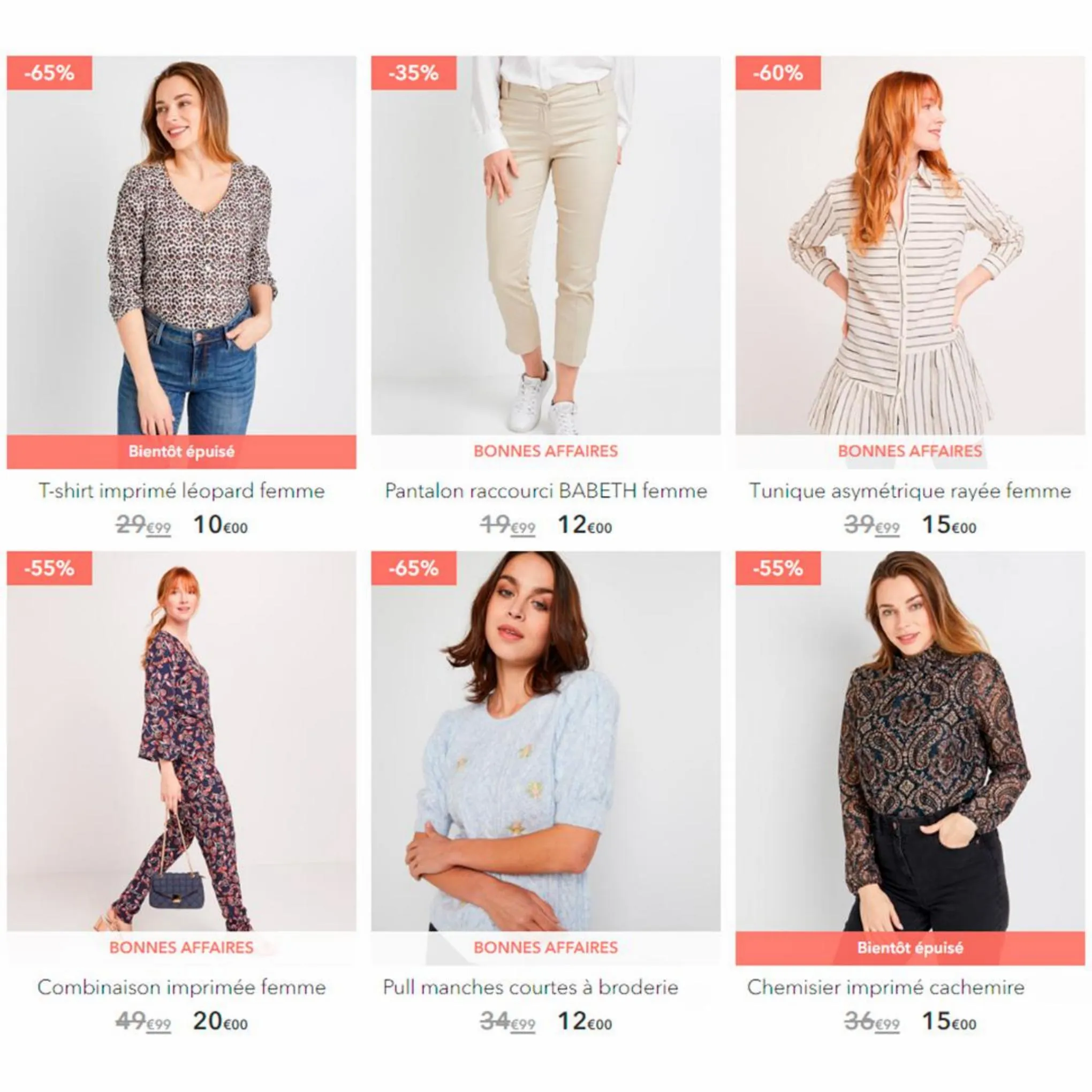 Catalogue Vêtements pour femmes à petit prix, page 00006