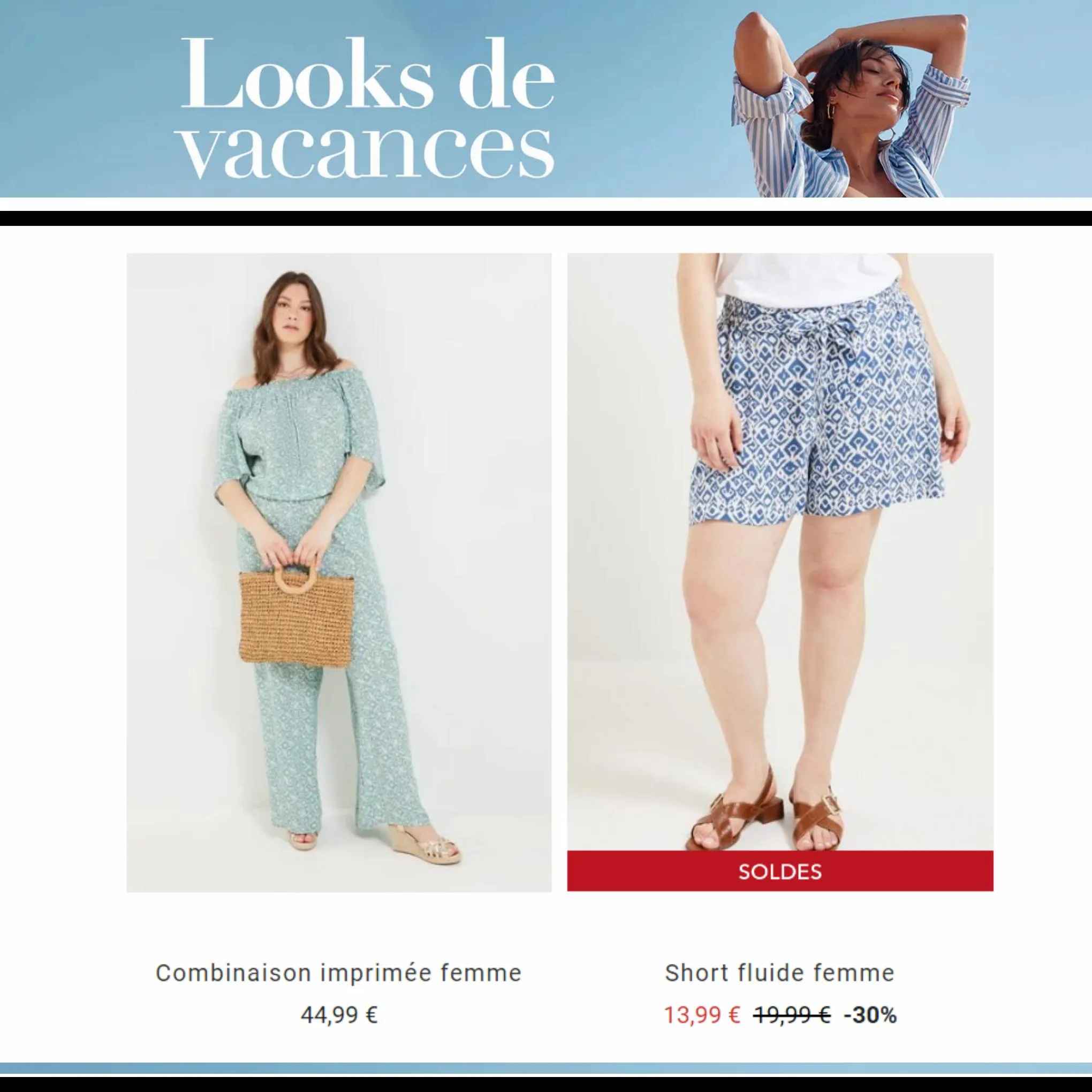 Catalogue Soldes Looks de vacances, page 00002