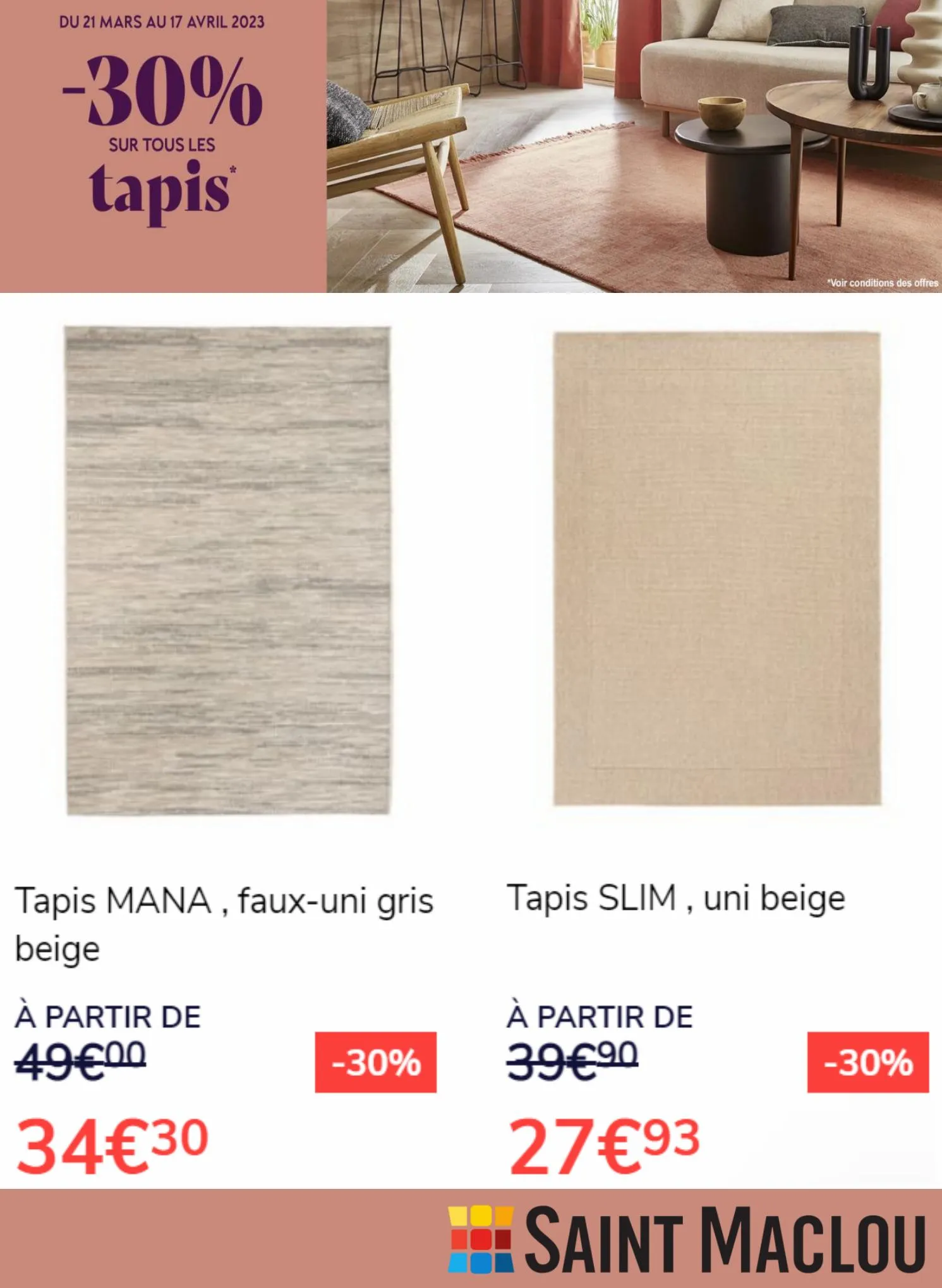 Catalogue -30% Sur tous les Tapis*, page 00007