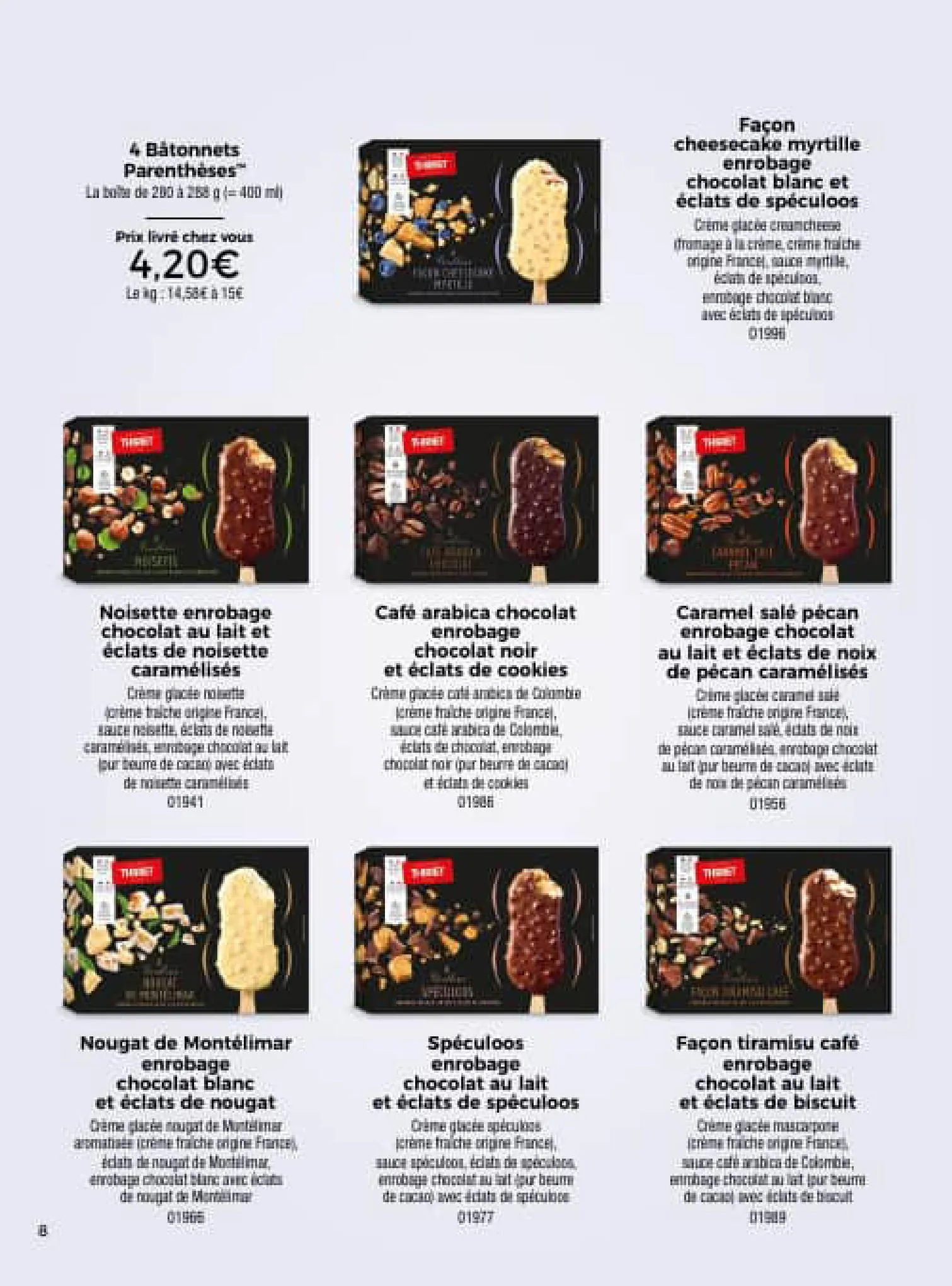 Catalogue La carte des Glaces, page 00008