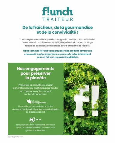 Catalogue Flunch | Carte Nationale PE 2023 | 02/05/2023 - 31/10/2023