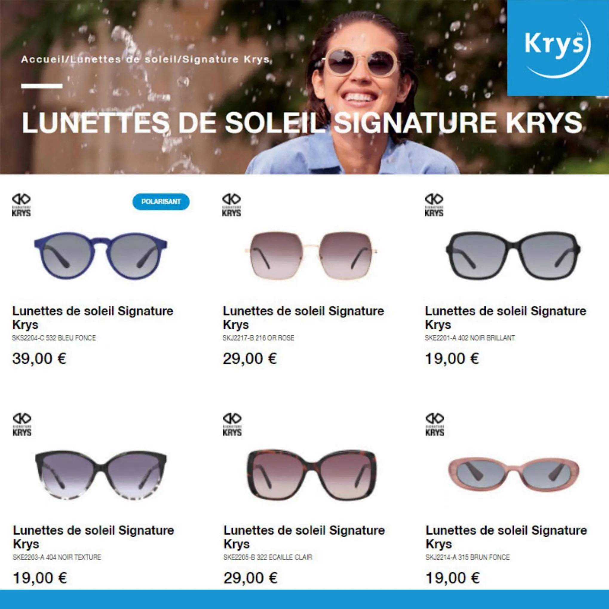 Catalogue Lunettes De Soleil Signature Krys, page 00001