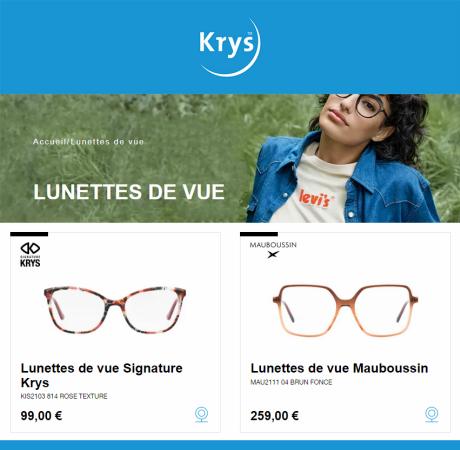 Promos de Santé et Opticiens à Lyon | NOUVEAUTÉ sur Krys | 27/10/2022 - 27/11/2022