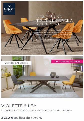 Catalogue Mobilier de France | Ajoutez une touche de style à votre menu | 24/11/2021 - 24/12/2021