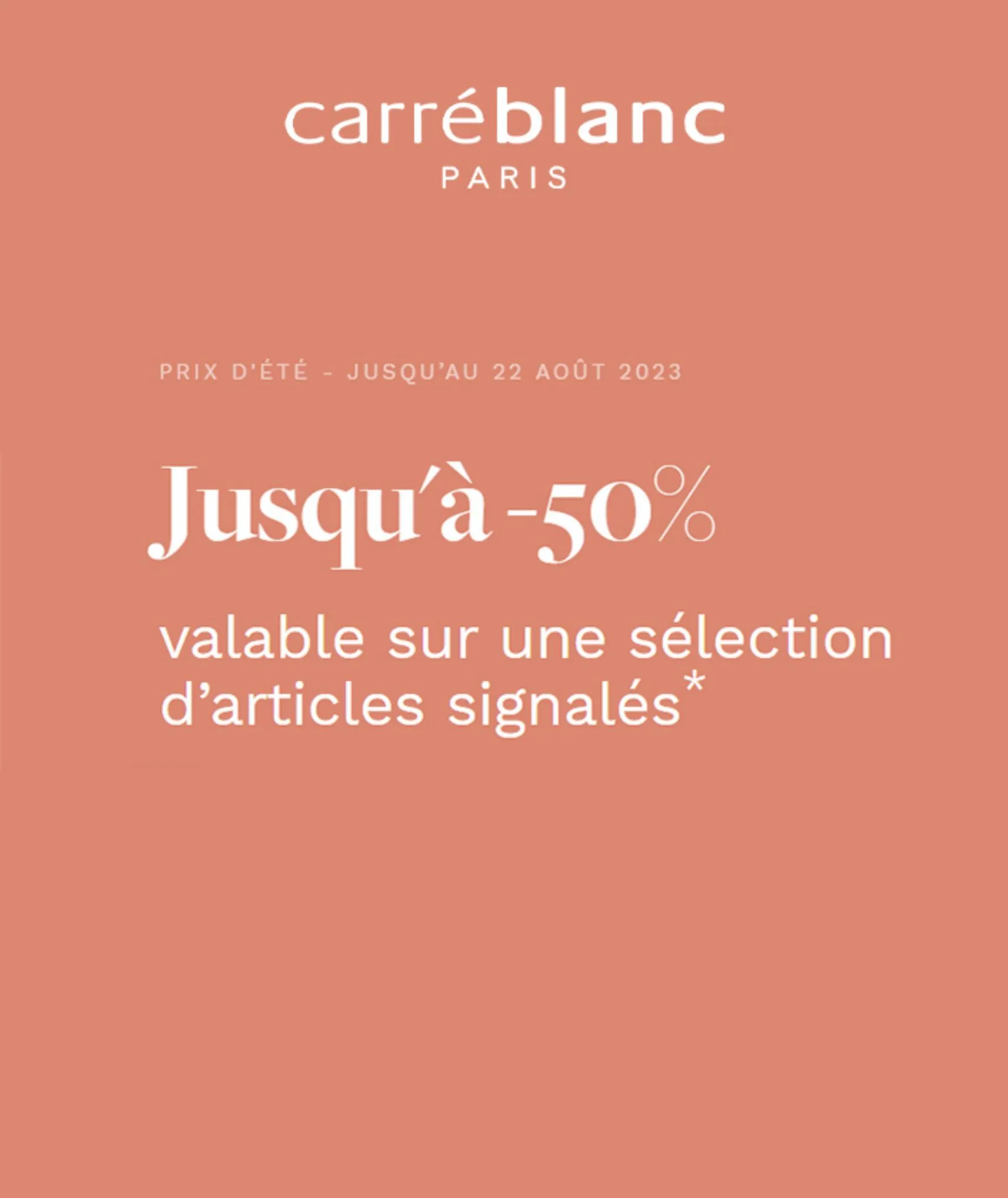 Catalogue Jusqu’à -50% Carré Blanc!, page 00001