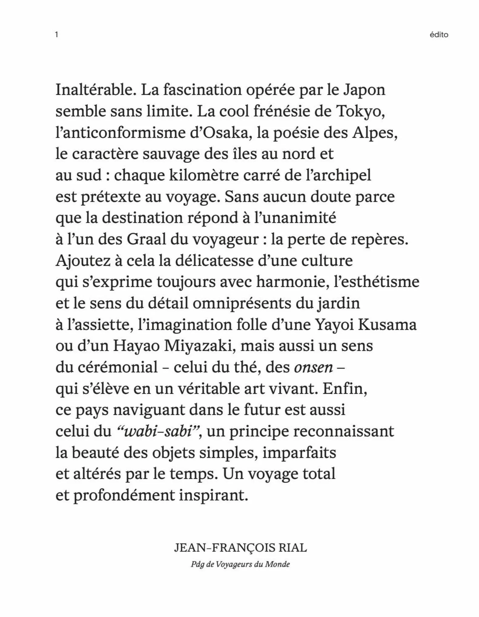 Catalogue Voyageurs au Japon, page 00003