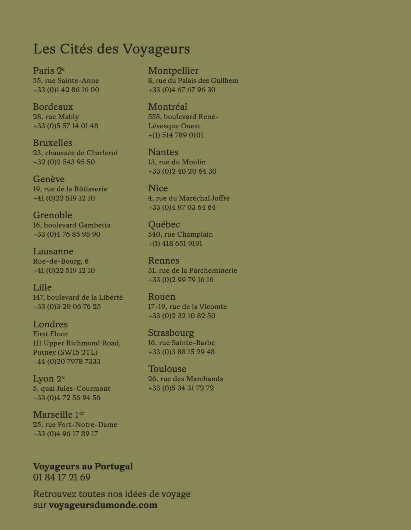 Catalogue Voyageurs au Portugal, page 00002