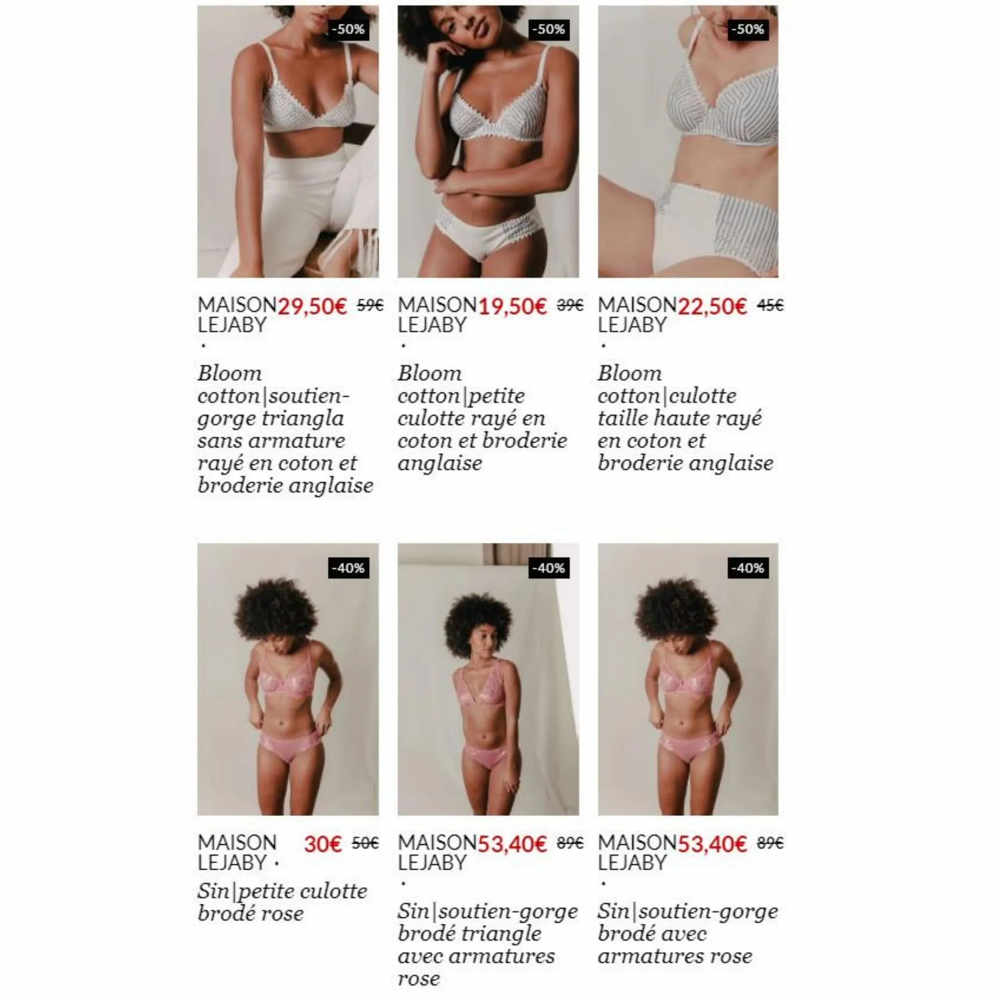 Catalogue Super promos sur la lingerie, page 00004