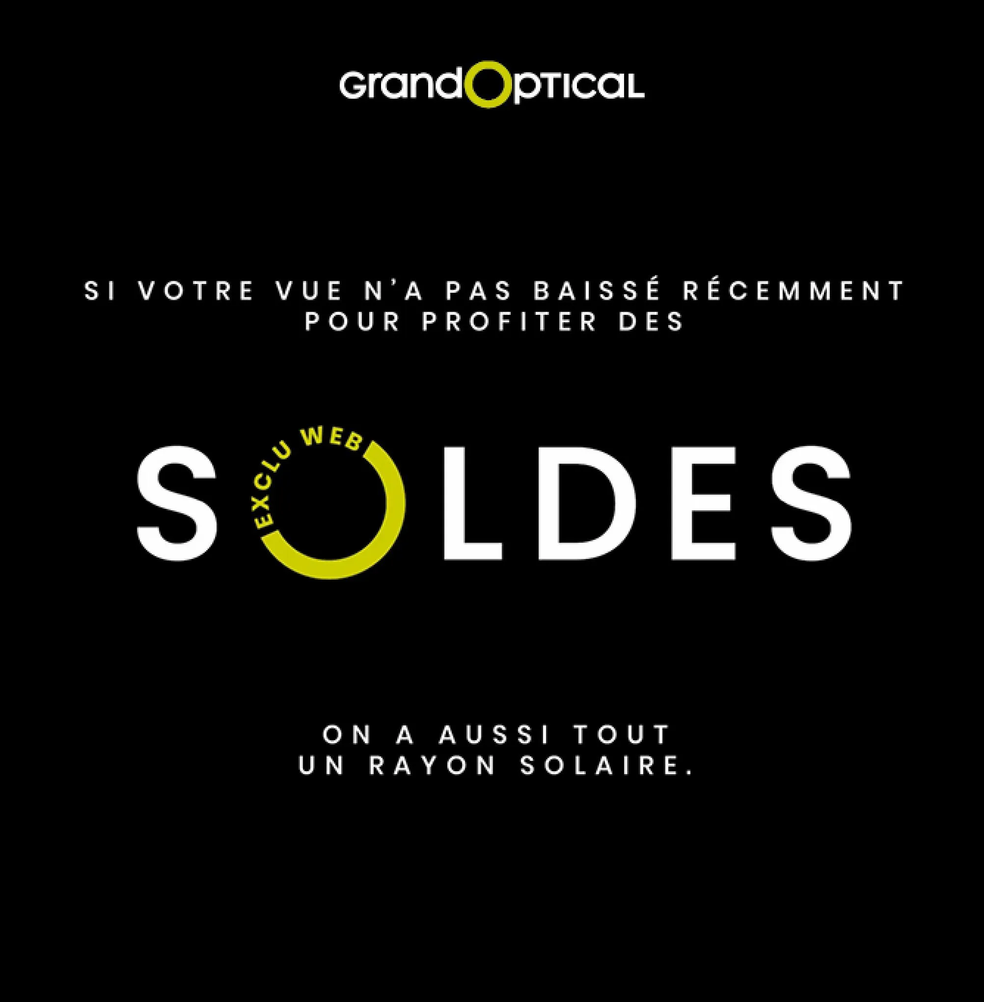 Catalogue Soldes Grand Optical!, page 00001